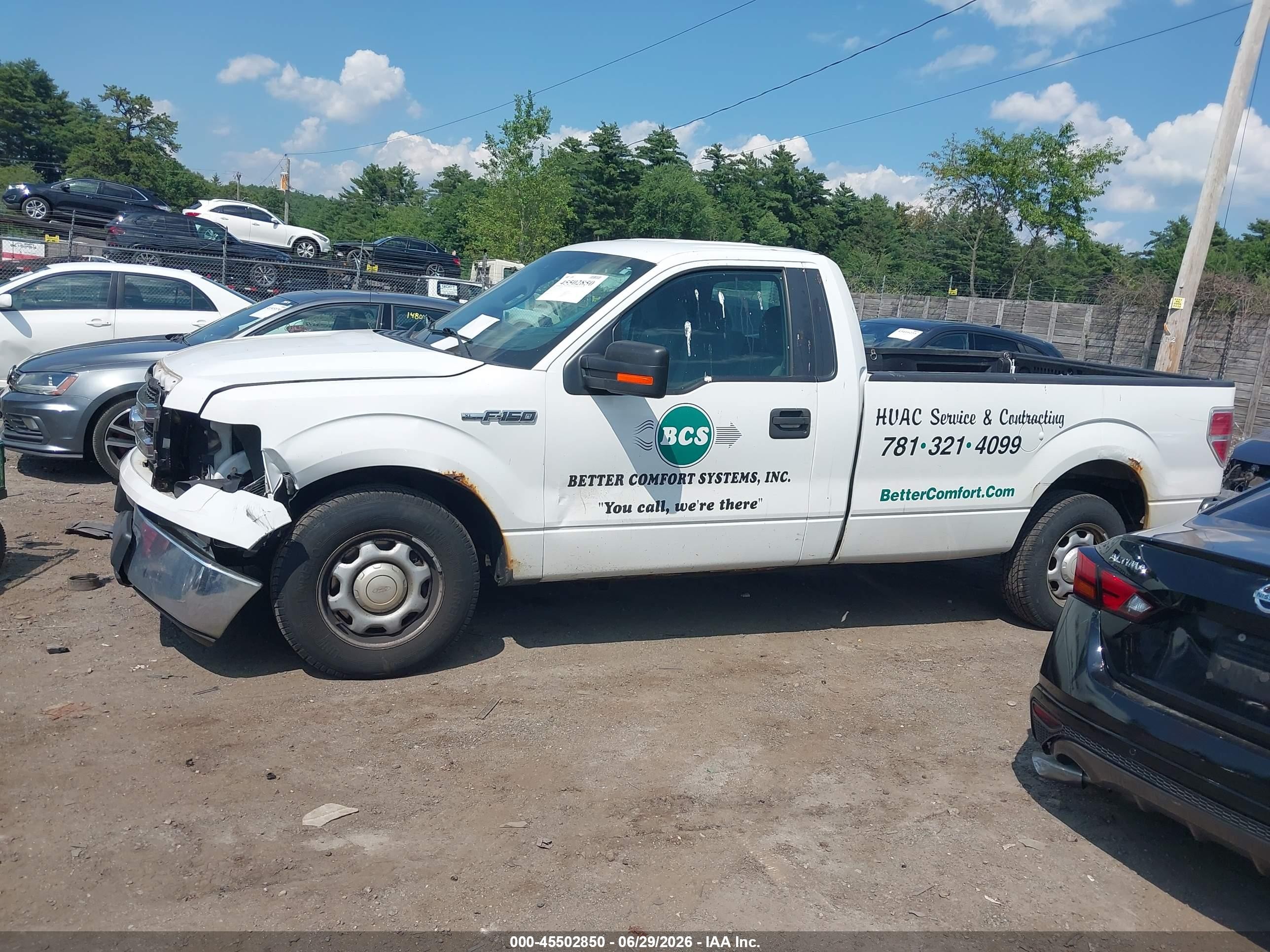2014 Ford F-150 Stx/xl/xlt White vin: 1FTNF1CF7EKD17800