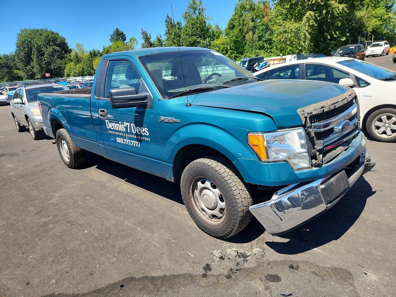 2014 Ford F150 Green vin: 1FTNF1CF7EKD84655