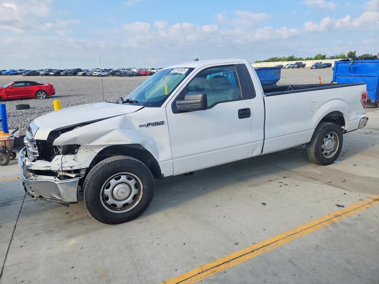 2014 Ford F150 White vin: 1FTNF1CF8EKD64348