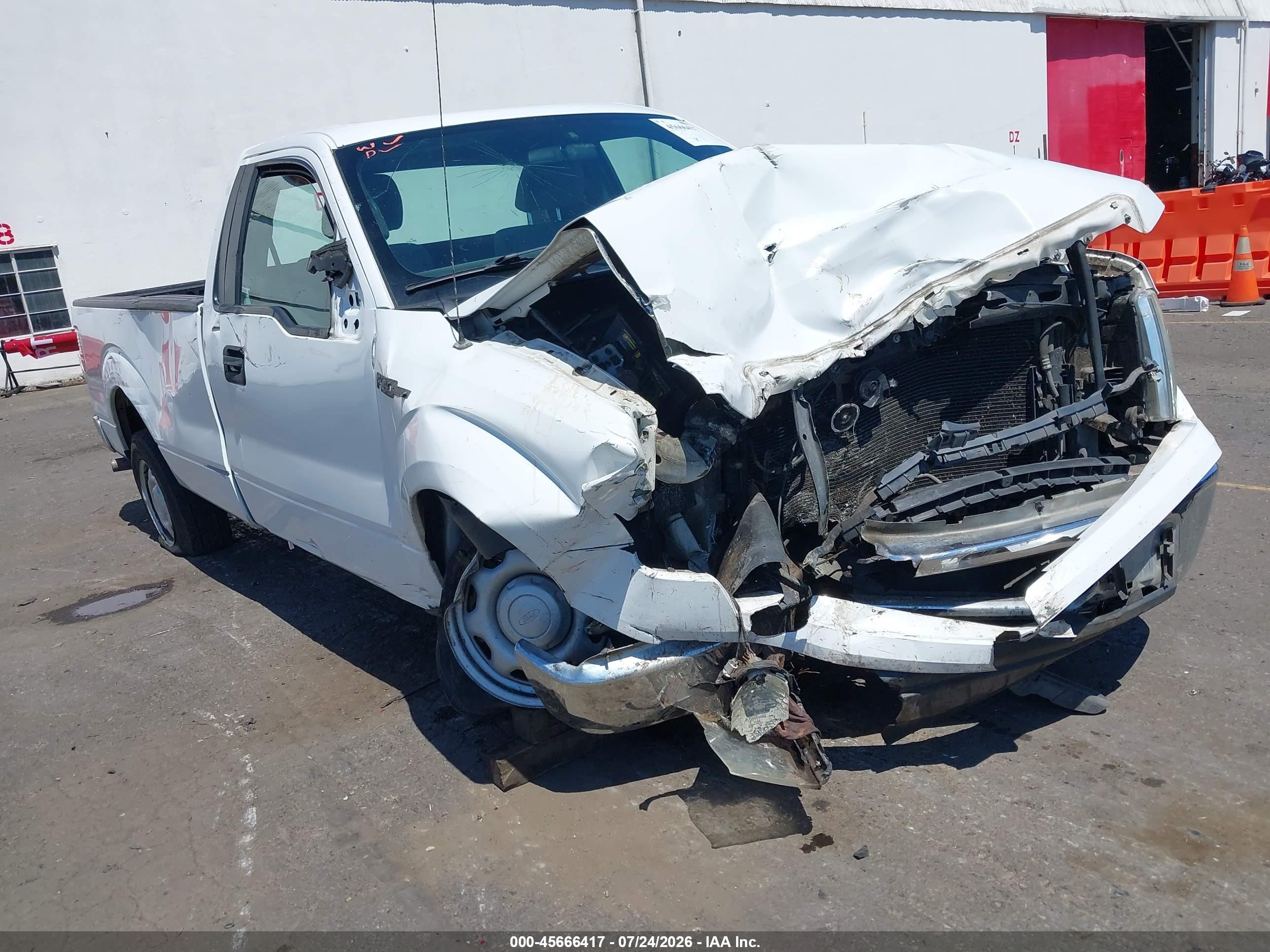 2012 Ford F-150 Xl White vin: 1FTNF1CF9CKD54327