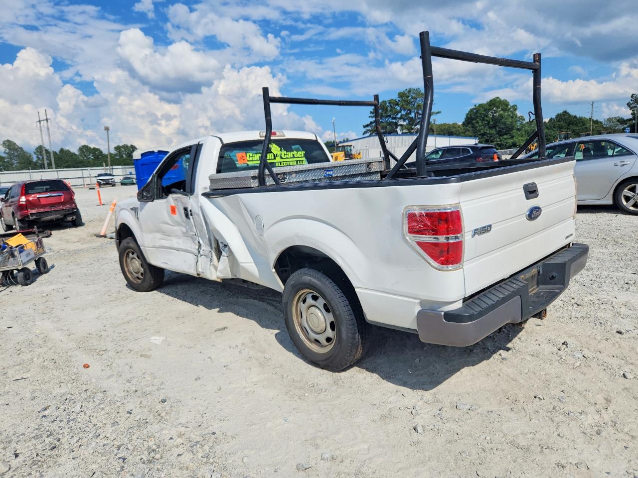 2014 Ford F150 White vin: 1FTNF1CF9EKD88903