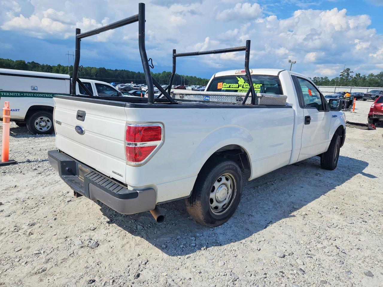 2014 Ford F150 White vin: 1FTNF1CF9EKD88903