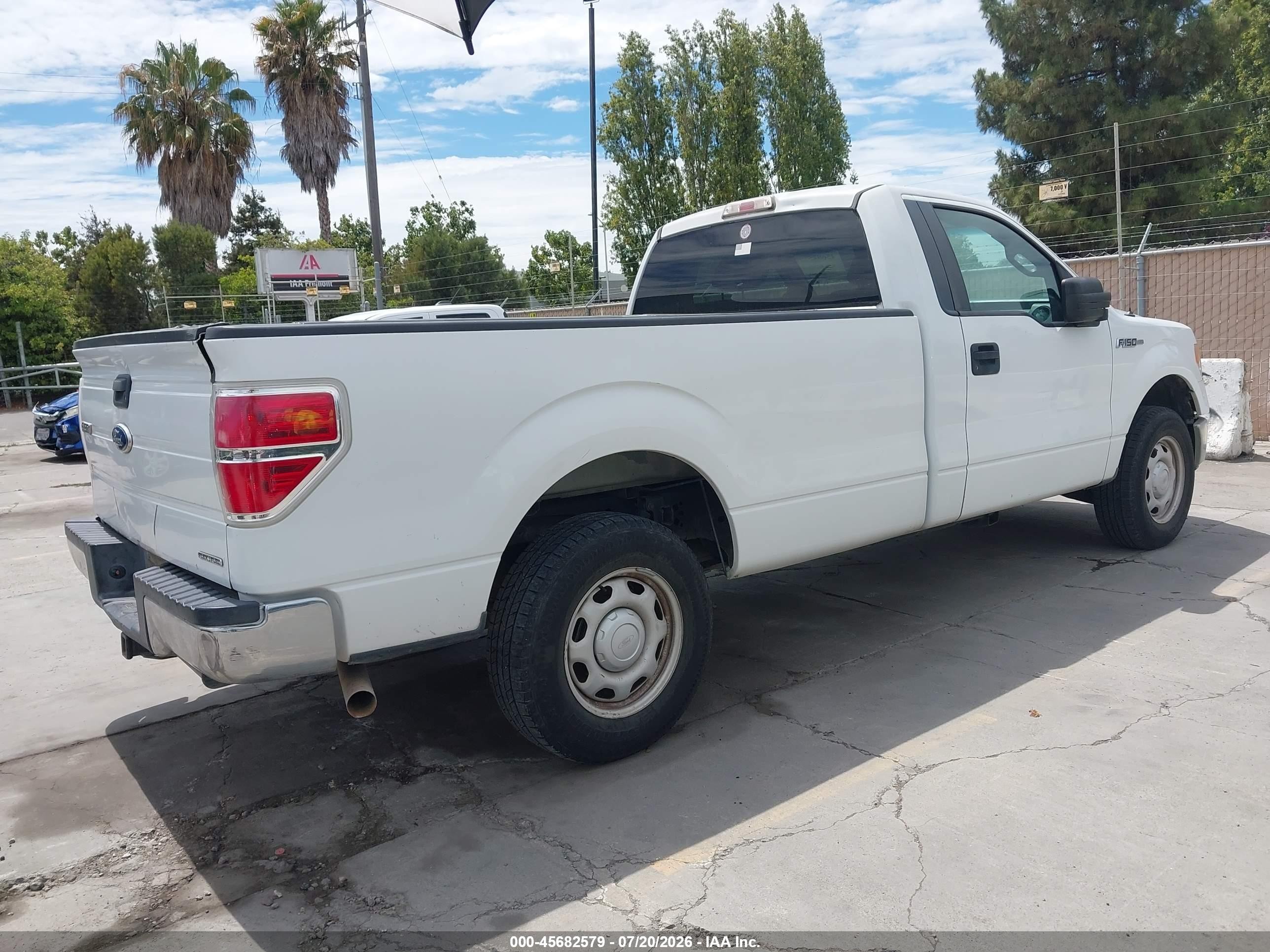 2012 Ford F-150 Xl White vin: 1FTNF1CFXCKD65899
