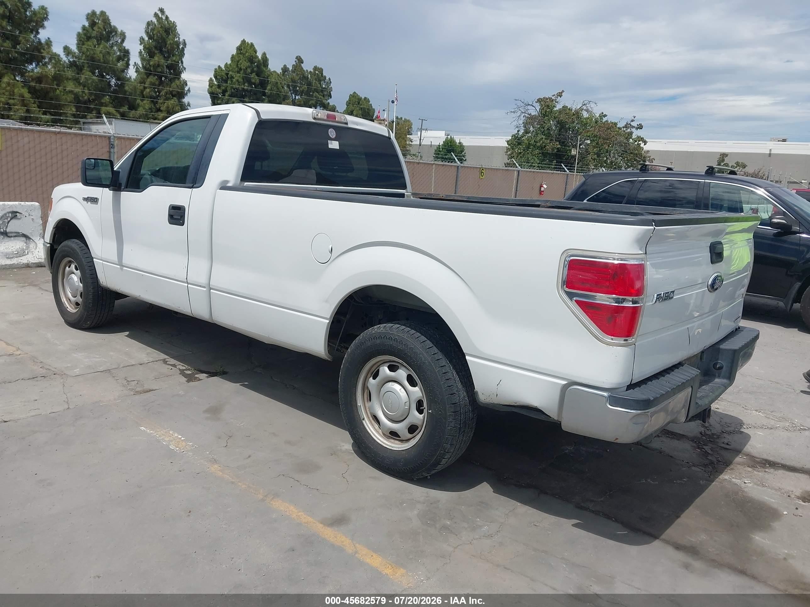 2012 Ford F-150 Xl White vin: 1FTNF1CFXCKD65899