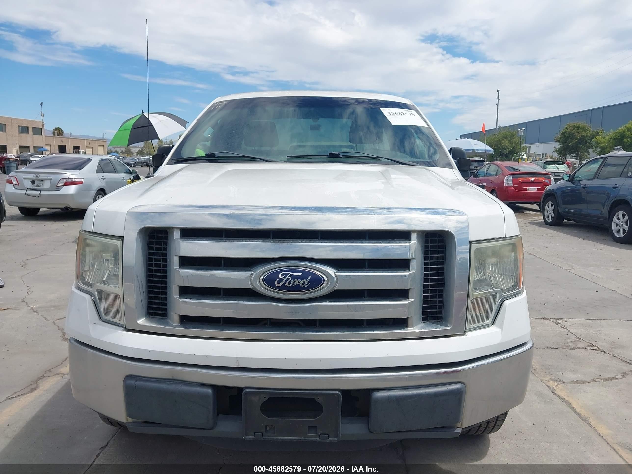 2012 Ford F-150 Xl White vin: 1FTNF1CFXCKD65899