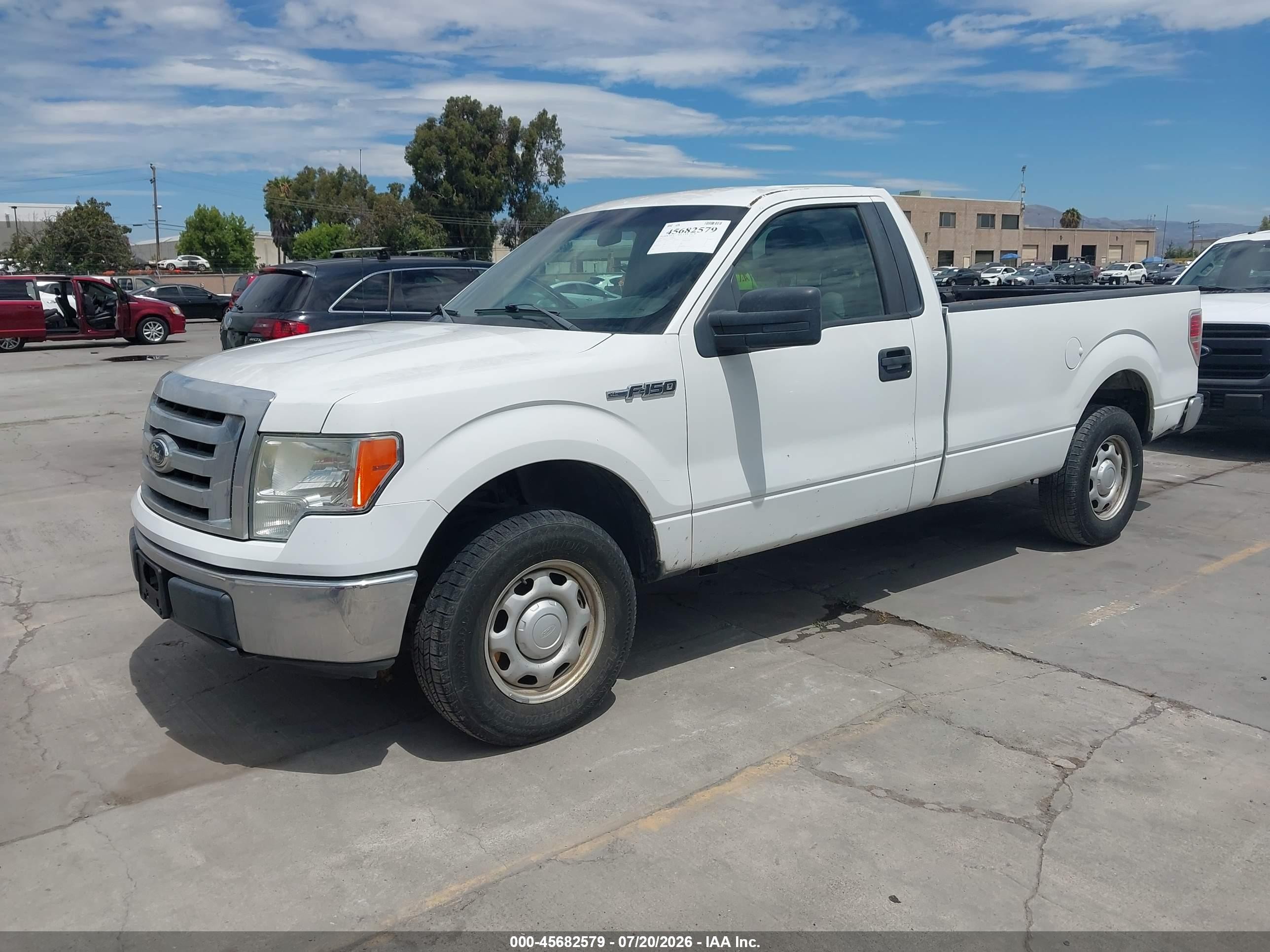 2012 Ford F-150 Xl White vin: 1FTNF1CFXCKD65899