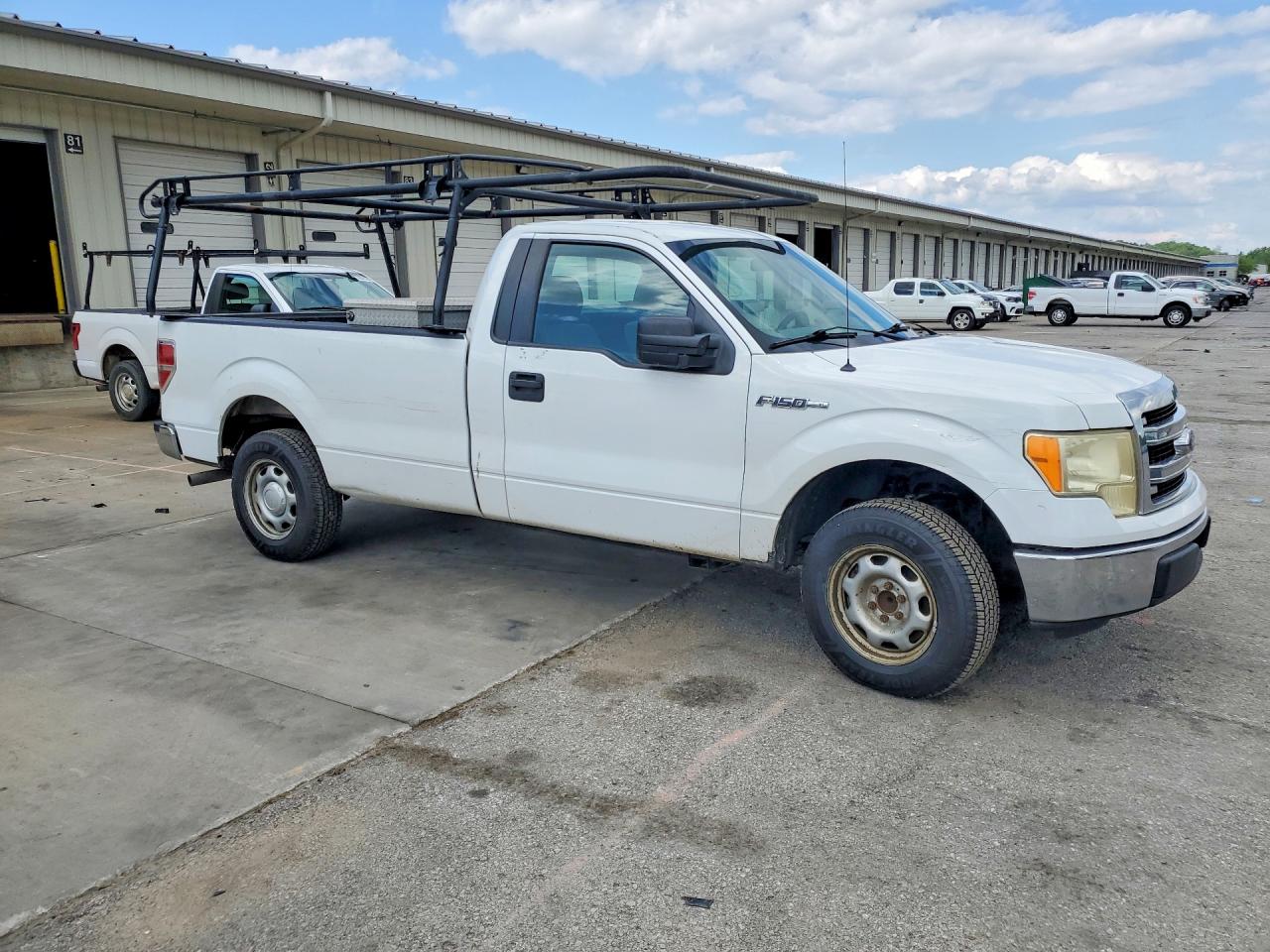 2013 Ford F150 White vin: 1FTNF1CFXDKF01255