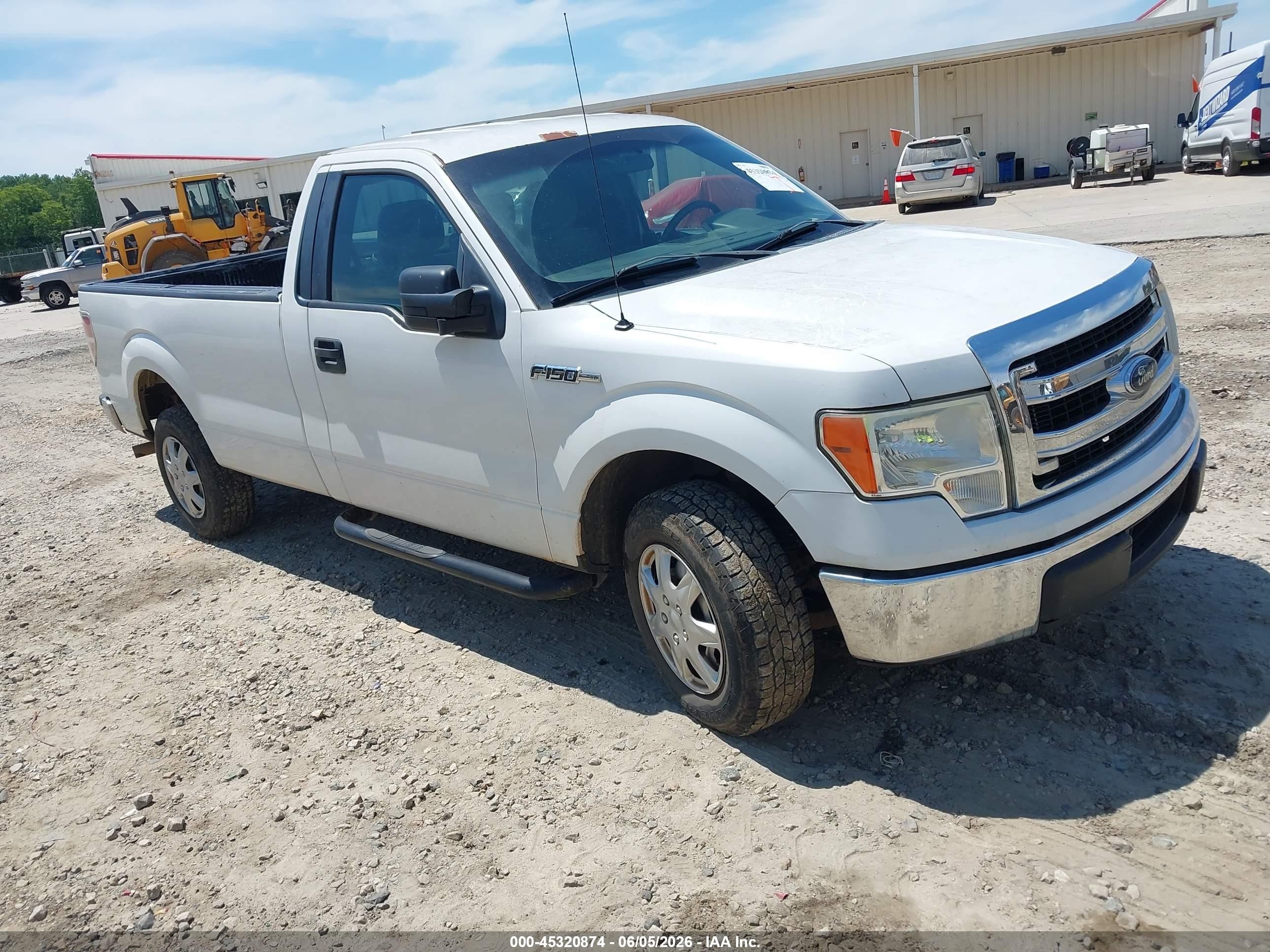 2014 Ford F-150 Xl White vin: 1FTNF1CFXEKD17659