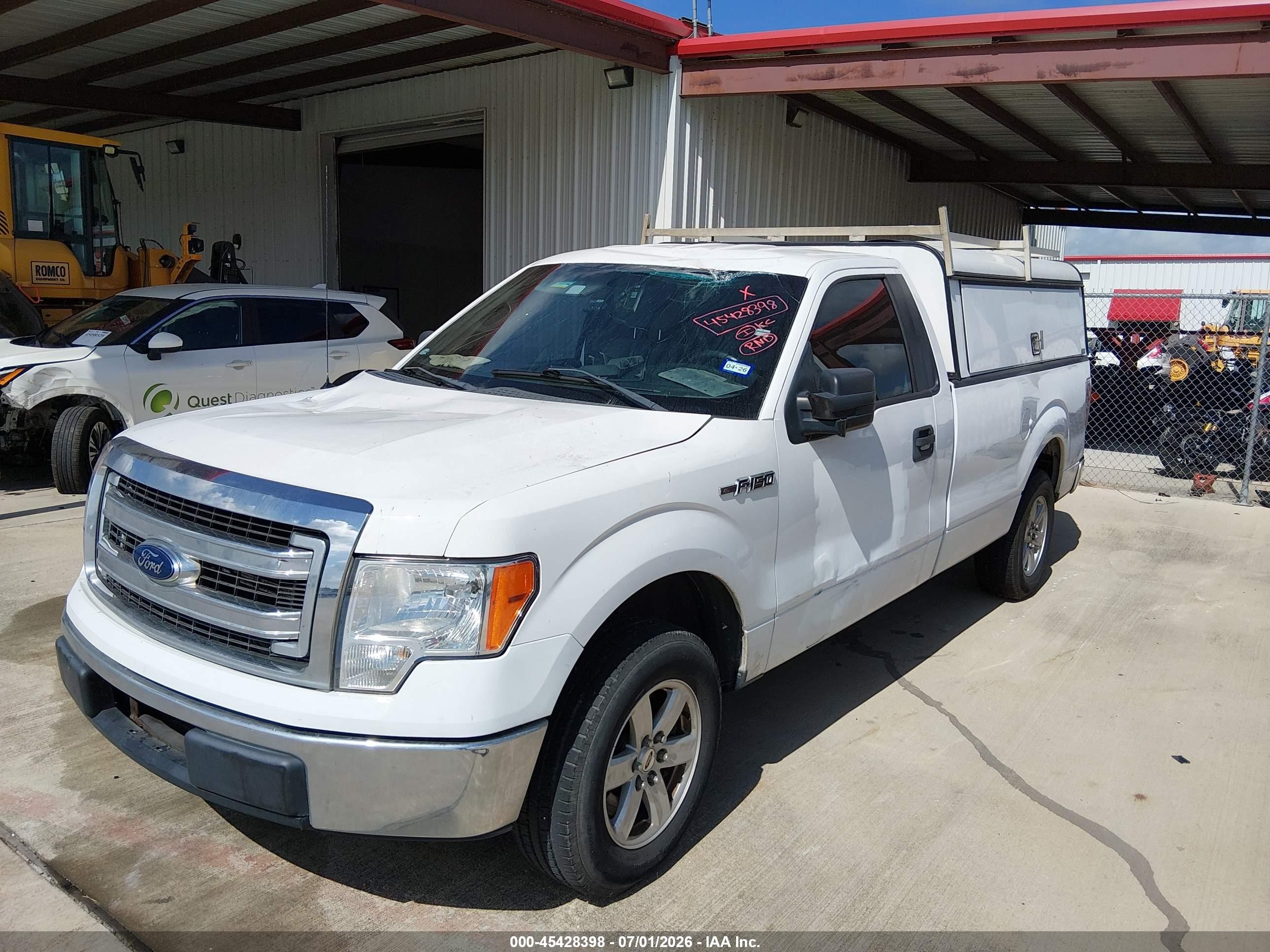 2014 Ford F-150 Stx/xl/xlt White vin: 1FTNF1CFXEKE27546