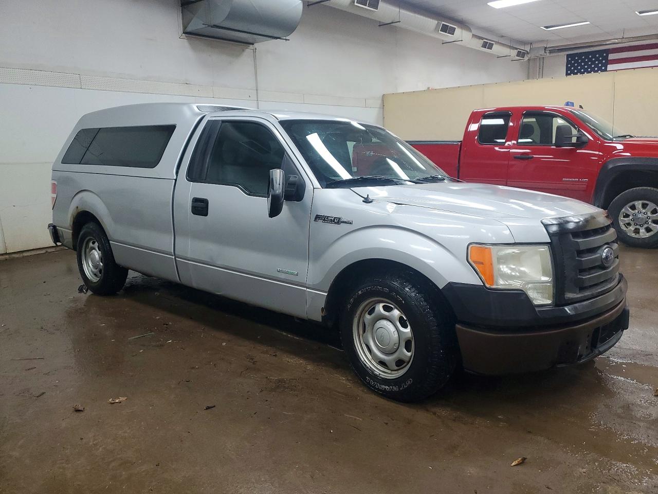 2013 Ford F150 Silver vin: 1FTNF1CT0DKF24811