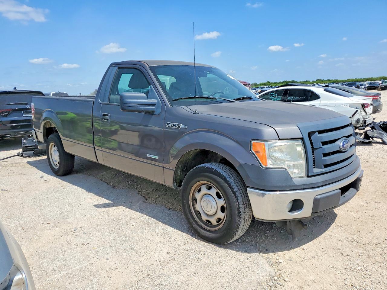 2012 Ford F150 Gray vin: 1FTNF1CT2CKE24286