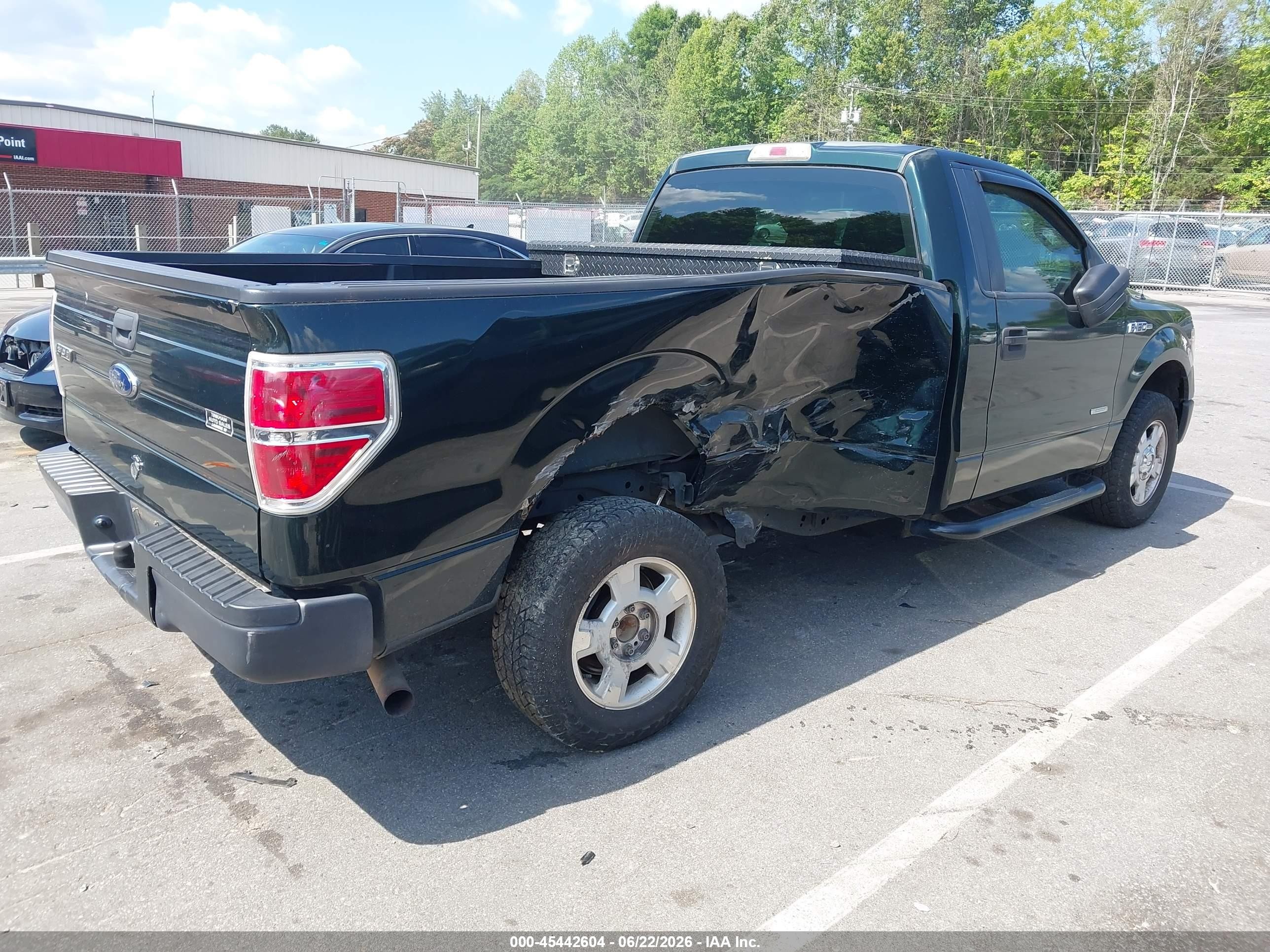 2013 Ford F-150 Xl/xlt Green vin: 1FTNF1CT4DKD91244