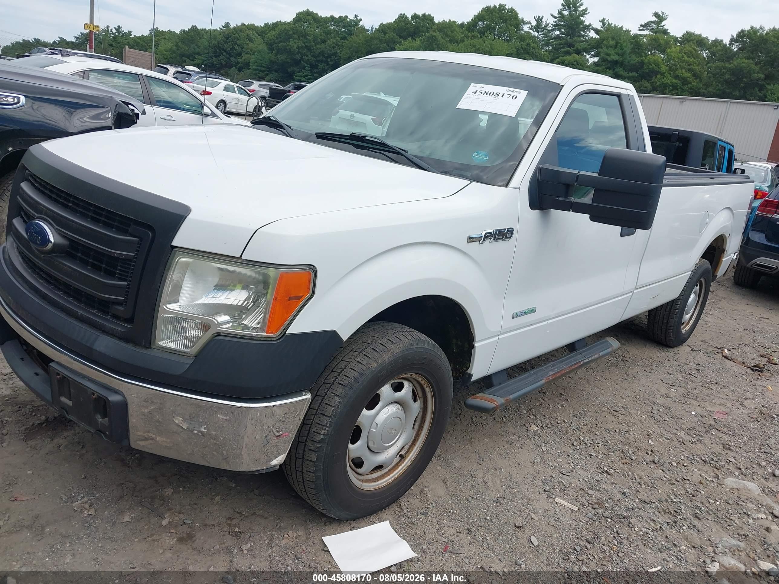 2013 Ford F-150 Xl Белый vin: 1FTNF1CTXDKE35604