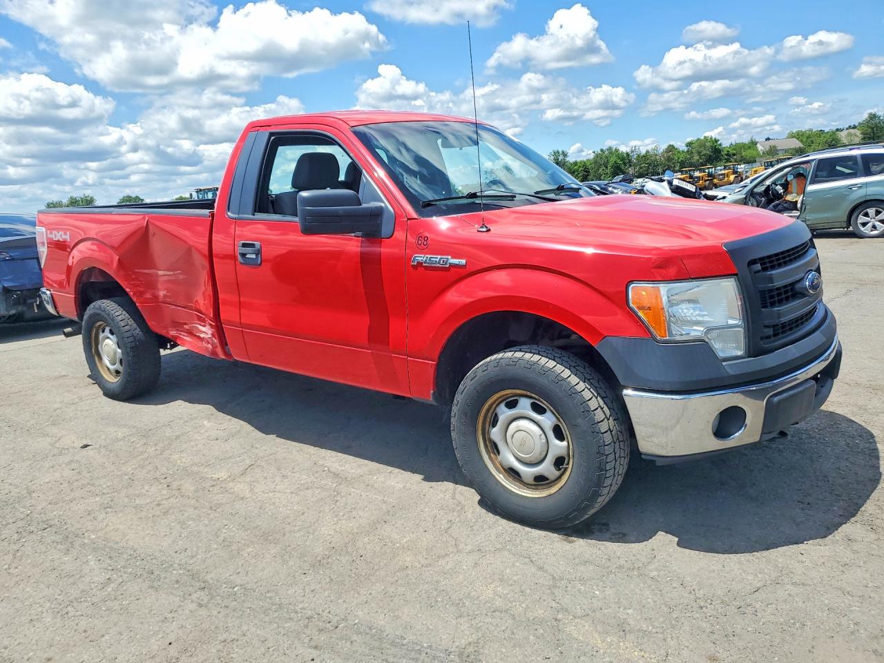 2014 Ford F150 Красный vin: 1FTNF1EF4EKD78406