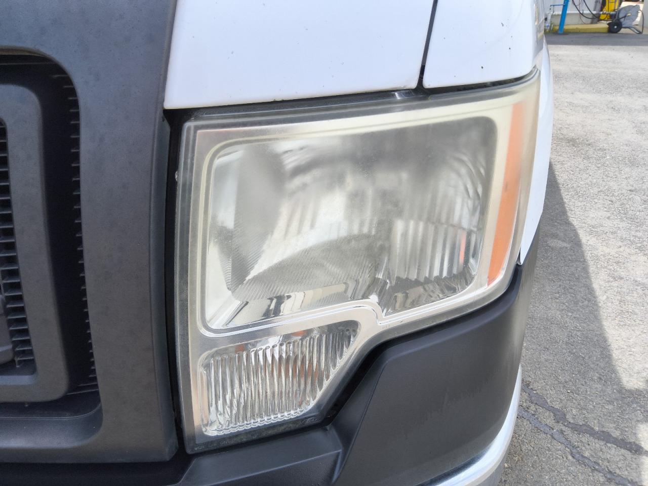 2014 Ford F150 White vin: 1FTNF1EF4EKG51084 Damage: Left Head Lamp, Faded, Repair Required
