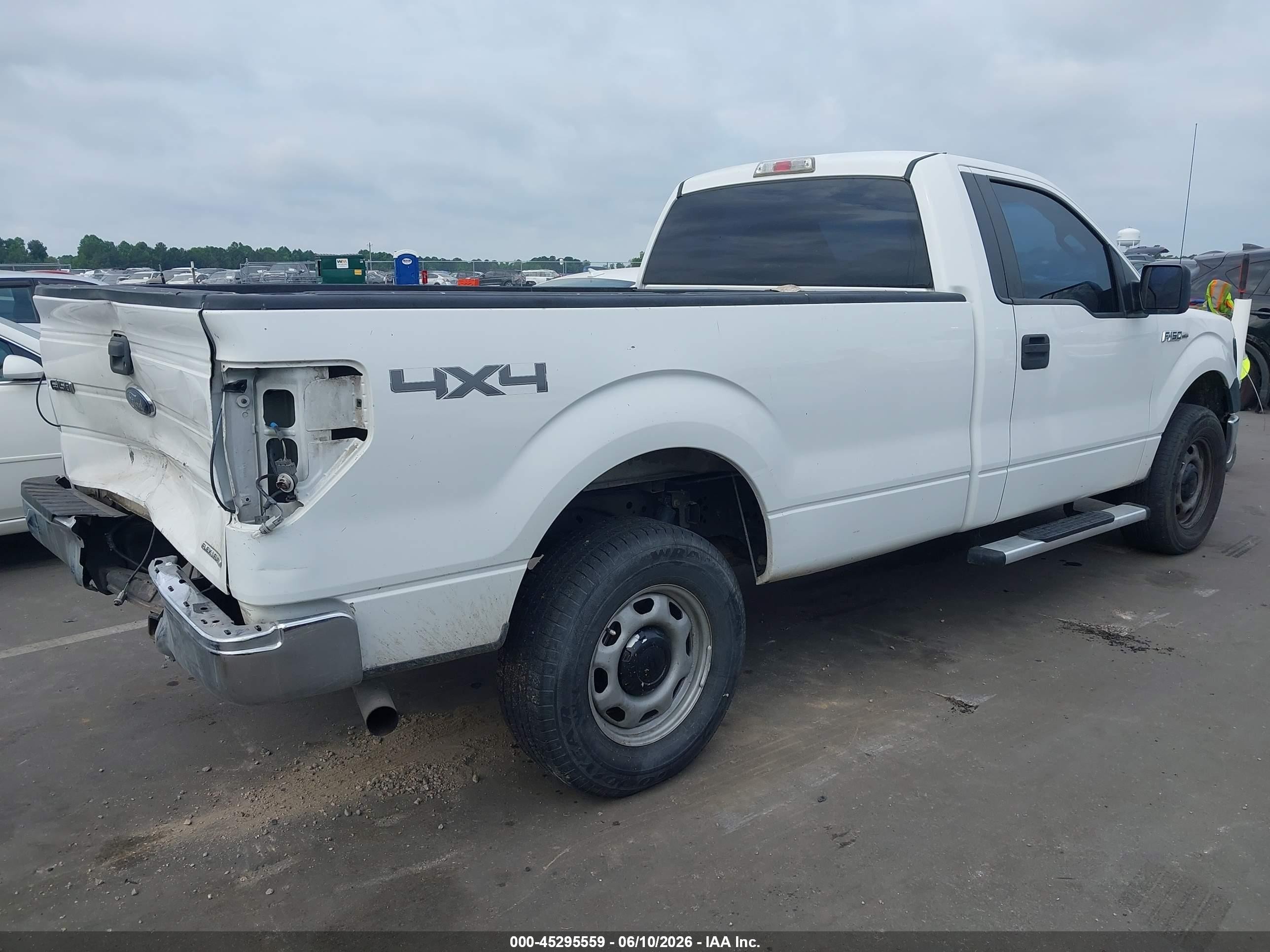 2013 Ford F-150 Xl White vin: 1FTNF1EF6DKD45678