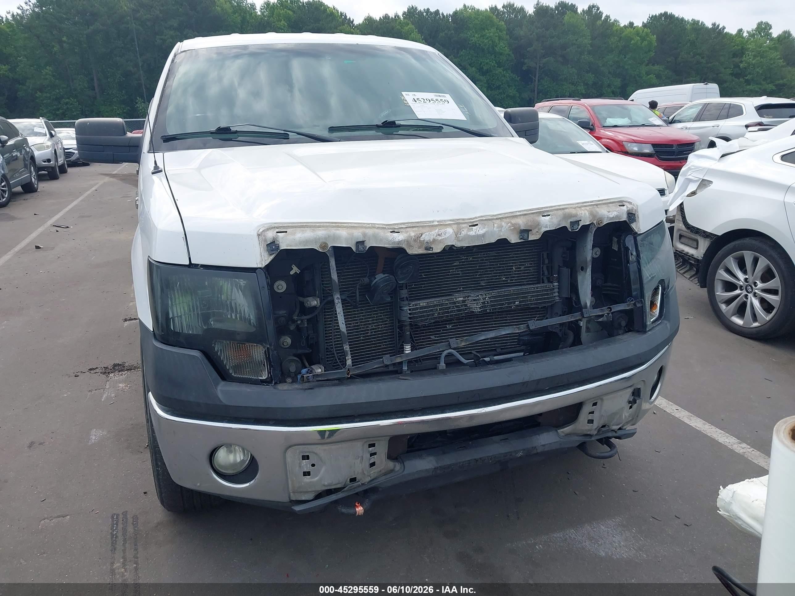 2013 Ford F-150 Xl White vin: 1FTNF1EF6DKD45678