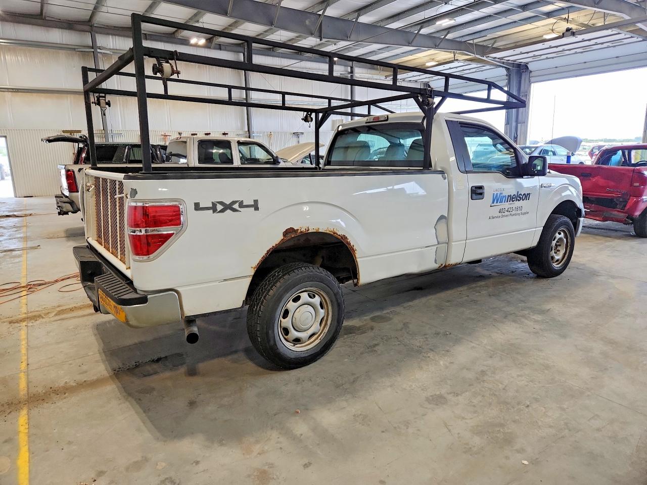 2011 Ford F150 White vin: 1FTNF1EF8BKE09104