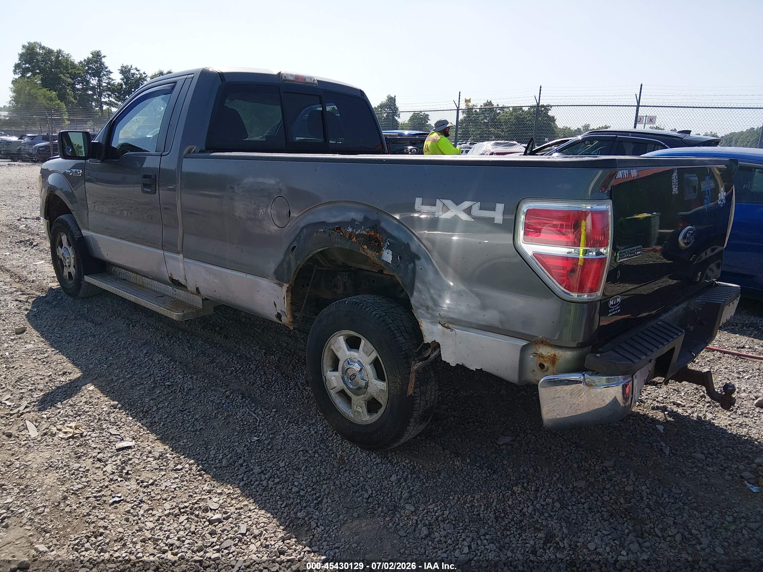 2010 Ford F-150 Xl/xl W/mid-box Prep/xlt/xlt W/mid-box Prep Gray vin: 1FTNF1EVXAKA25962