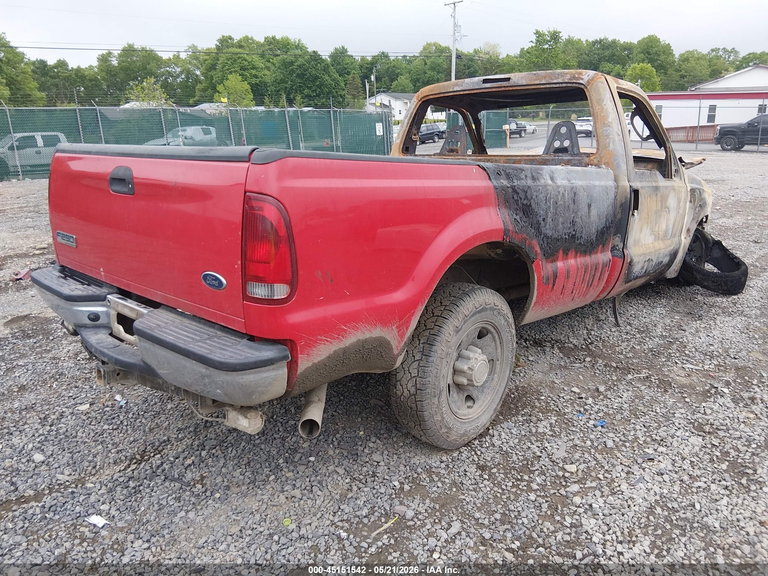 2006 Ford F-250 Xl/xlt Red vin: 1FTNF20506EC54542