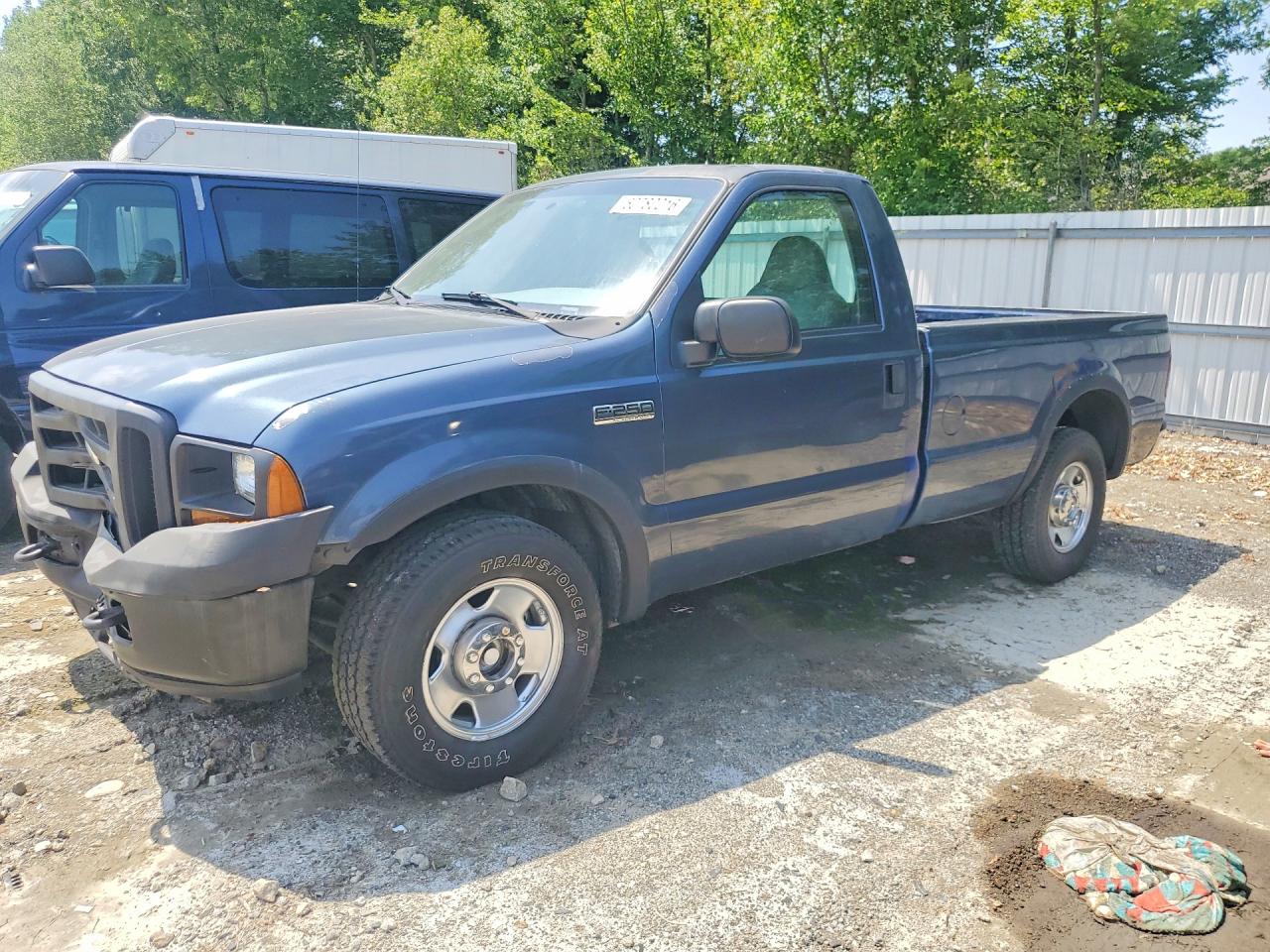 2006 Ford F250 Super Duty Blue vin: 1FTNF20506ED67097