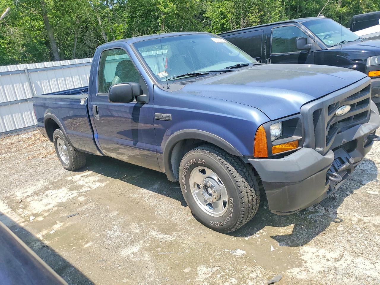 2006 Ford F250 Super Duty Blue vin: 1FTNF20506ED67097