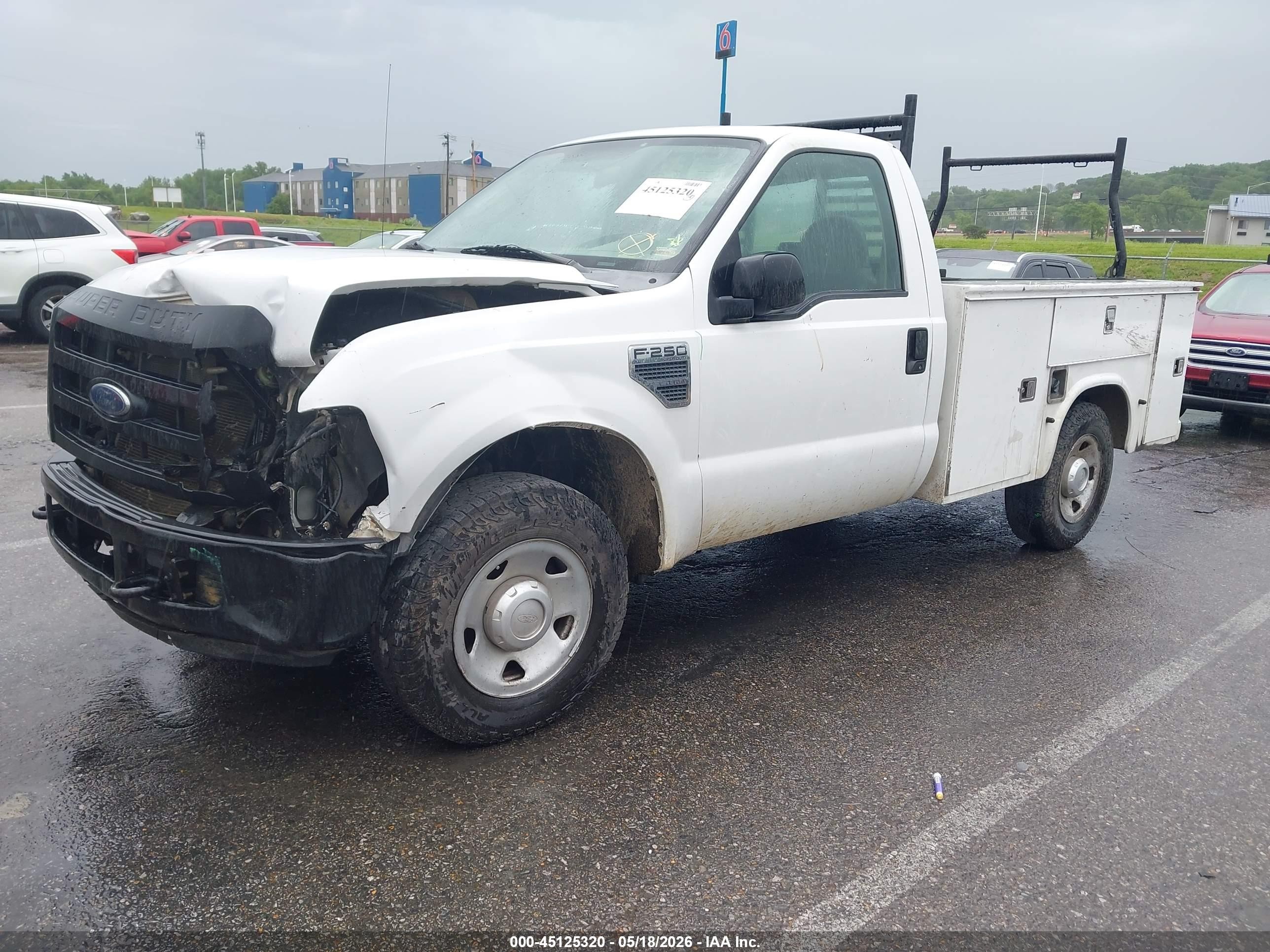 2008 Ford F-250 Xl/xlt White vin: 1FTNF20508EB55691