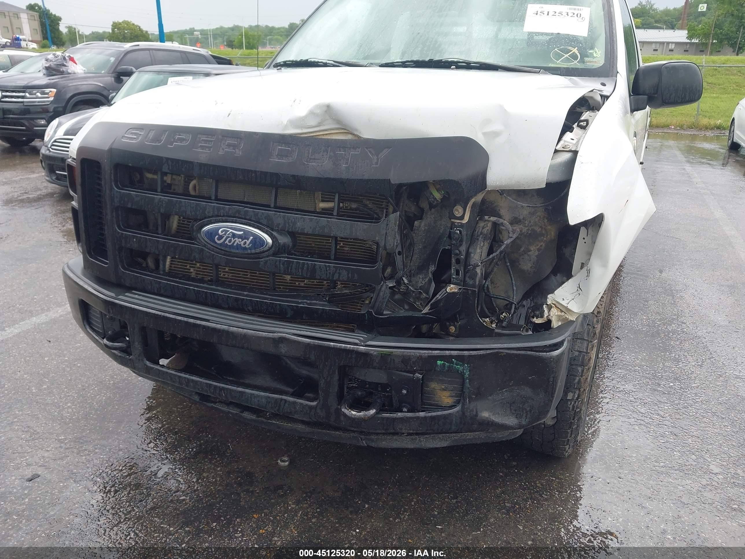 2008 Ford F-250 Xl/xlt White vin: 1FTNF20508EB55691