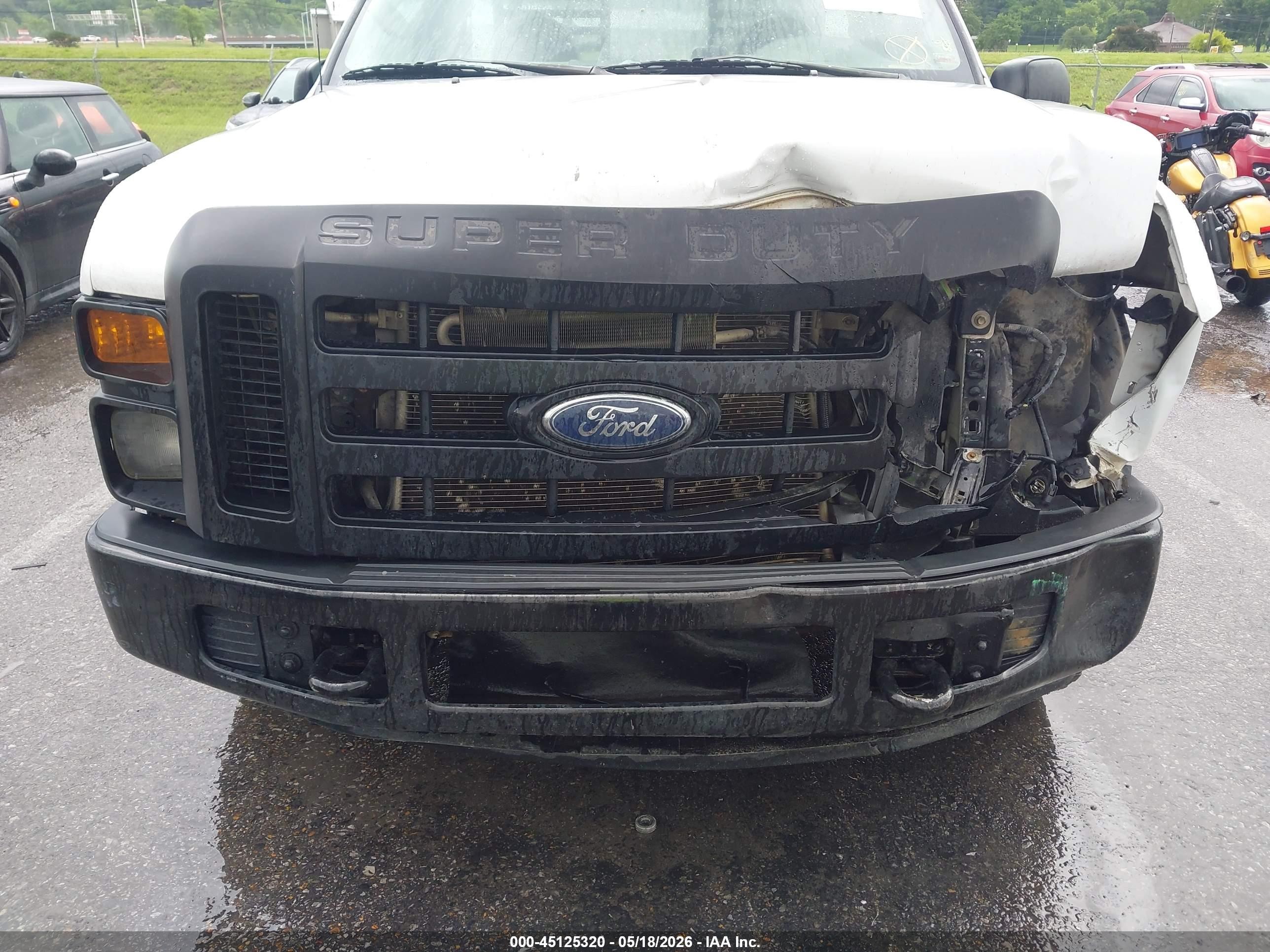 2008 Ford F-250 Xl/xlt White vin: 1FTNF20508EB55691
