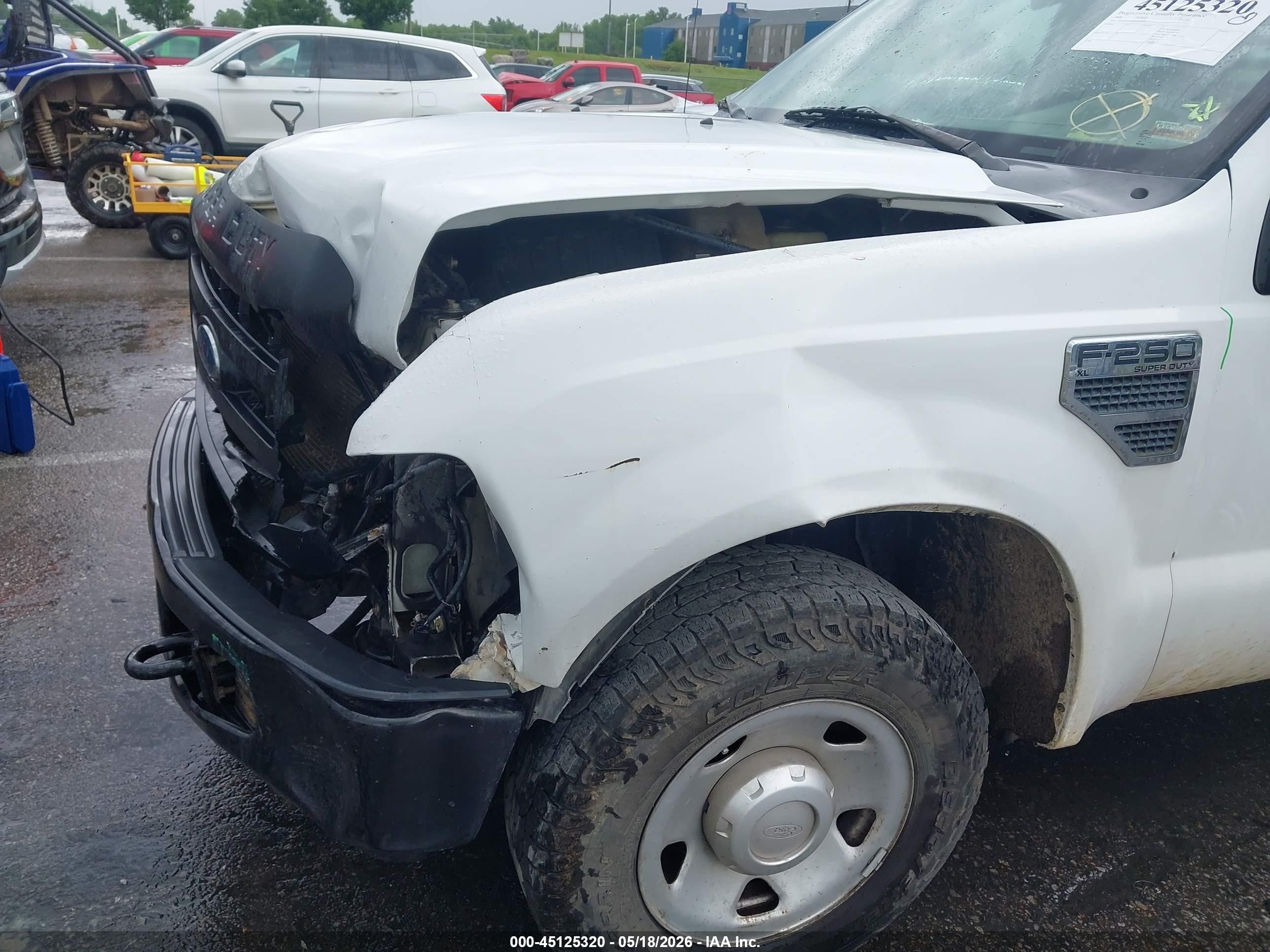 2008 Ford F-250 Xl/xlt White vin: 1FTNF20508EB55691