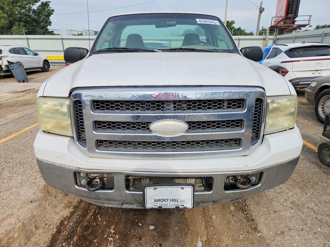 2007 Ford F250 Super Duty White vin: 1FTNF20517EB11990