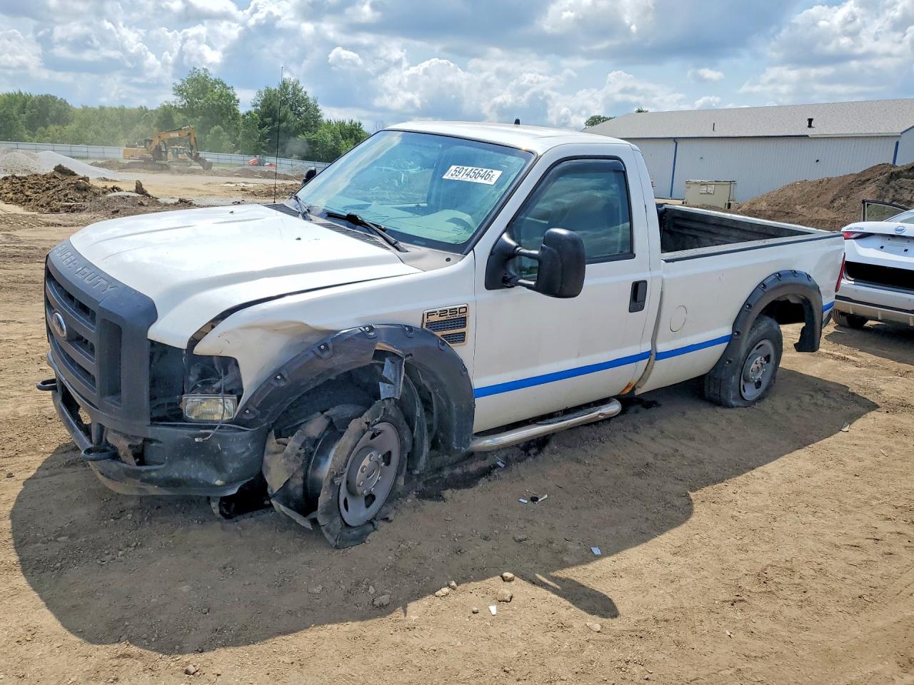 2008 Ford F250 Super Duty White vin: 1FTNF20518EB85766