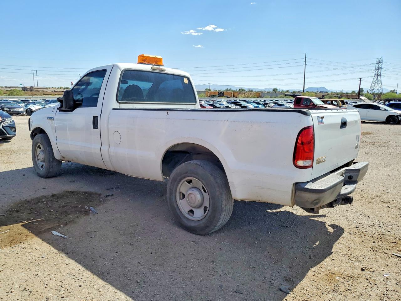 2007 Ford F250 Super Duty White vin: 1FTNF20527EA11414