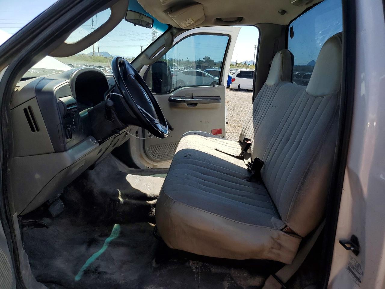 2007 Ford F250 Super Duty White vin: 1FTNF20527EA11414