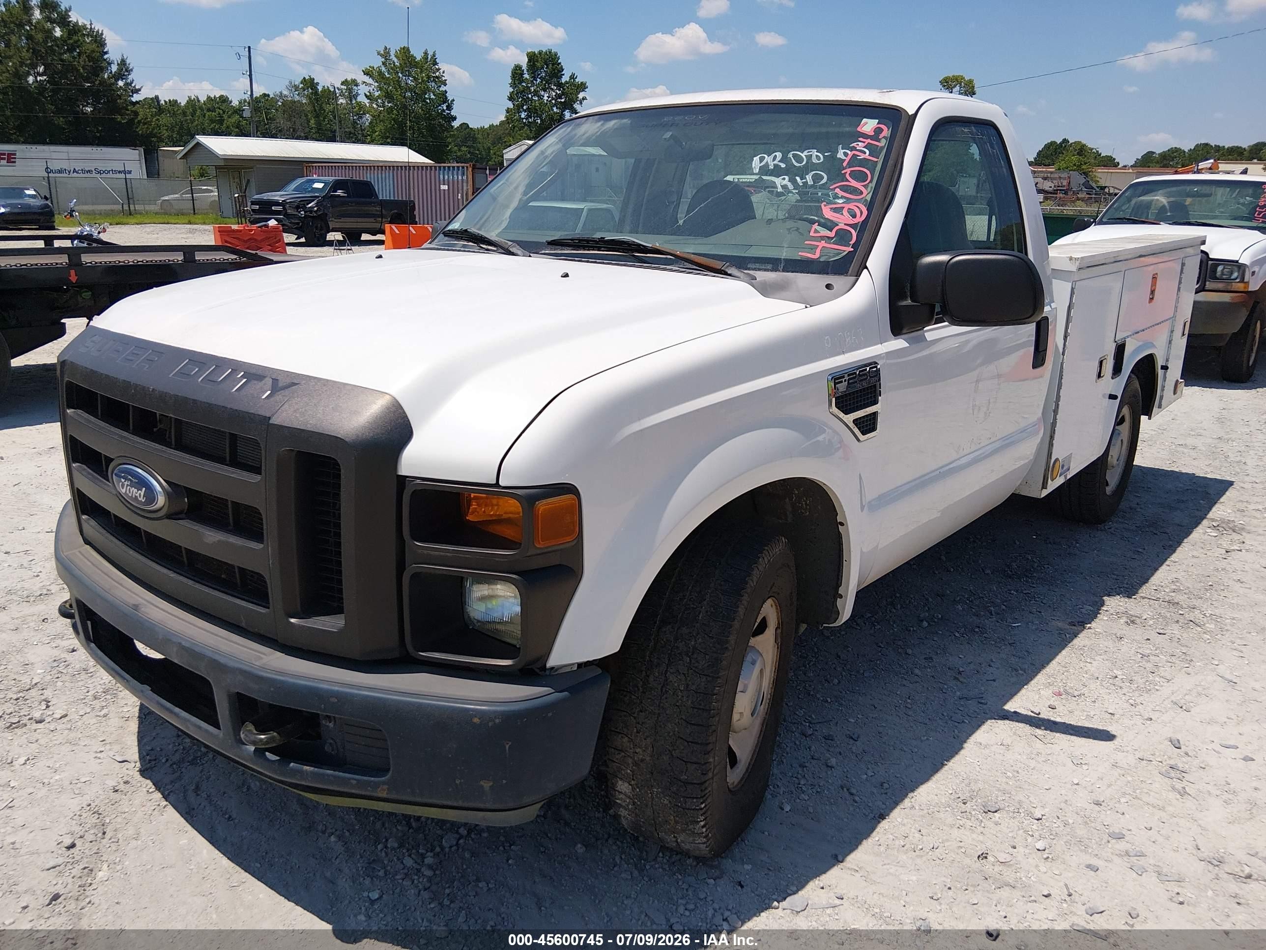 2008 Ford Super Duty F-250 Srw Xl/xlt White vin: 1FTNF20528EC87691