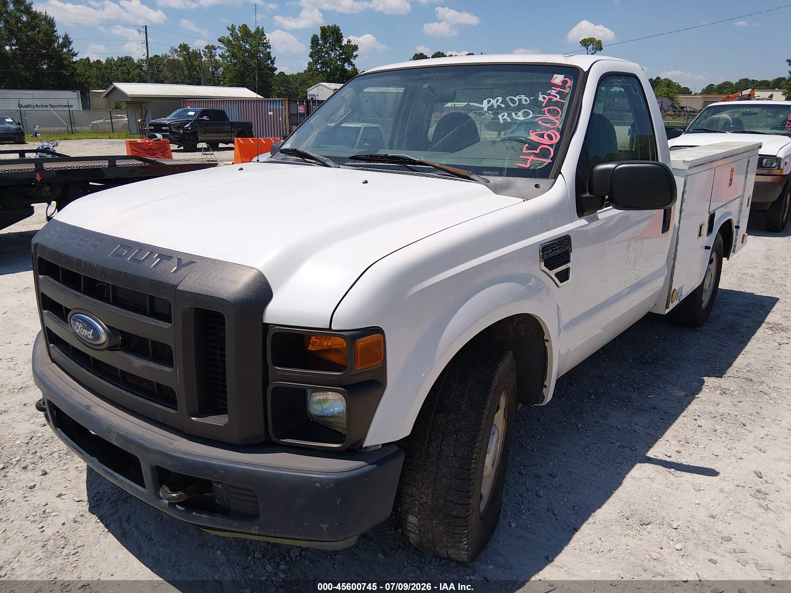 2008 Ford Super Duty F-250 Srw Xl/xlt White vin: 1FTNF20528EC87691