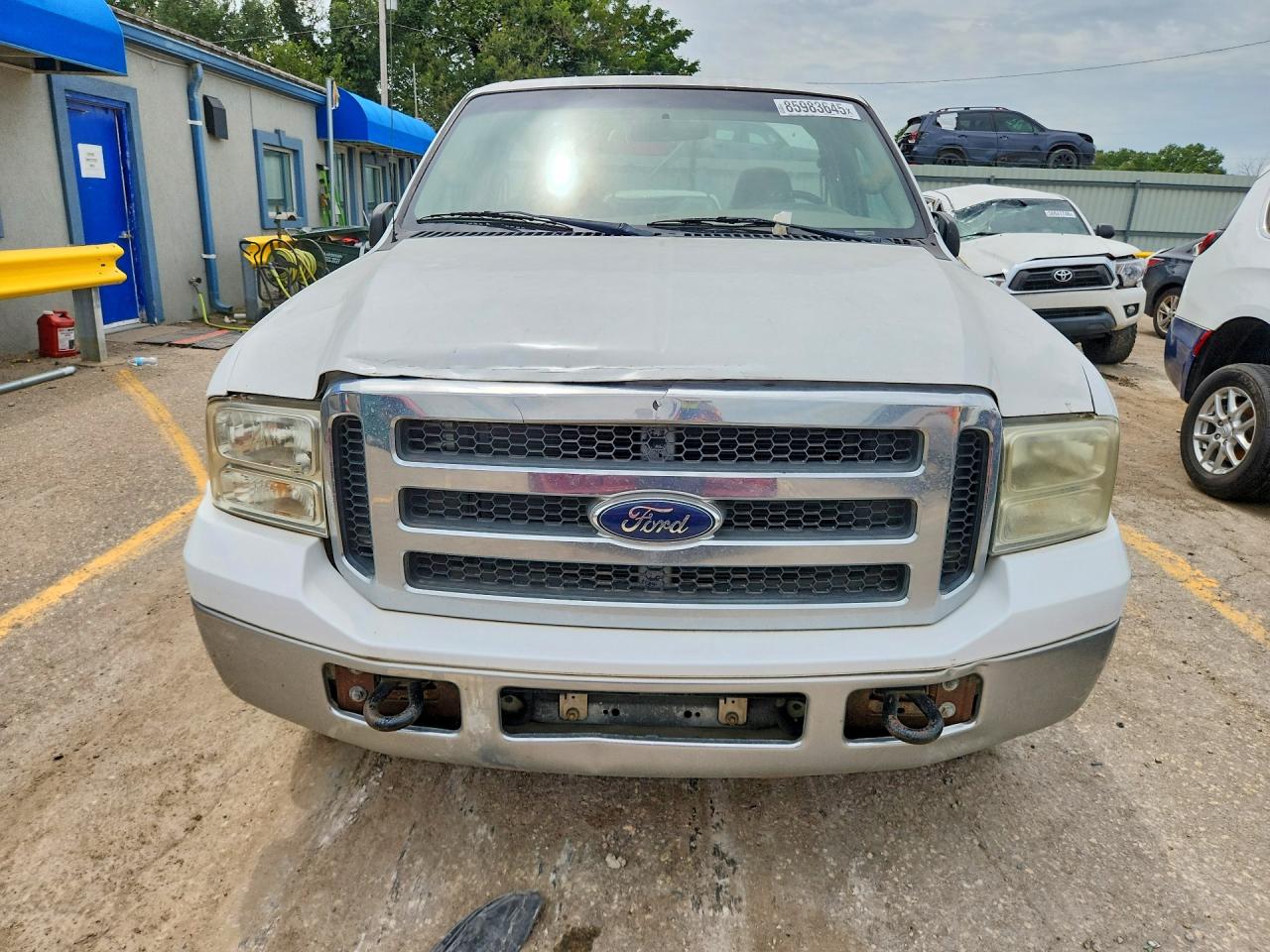 2007 Ford F250 Super Duty White vin: 1FTNF20537EB11988