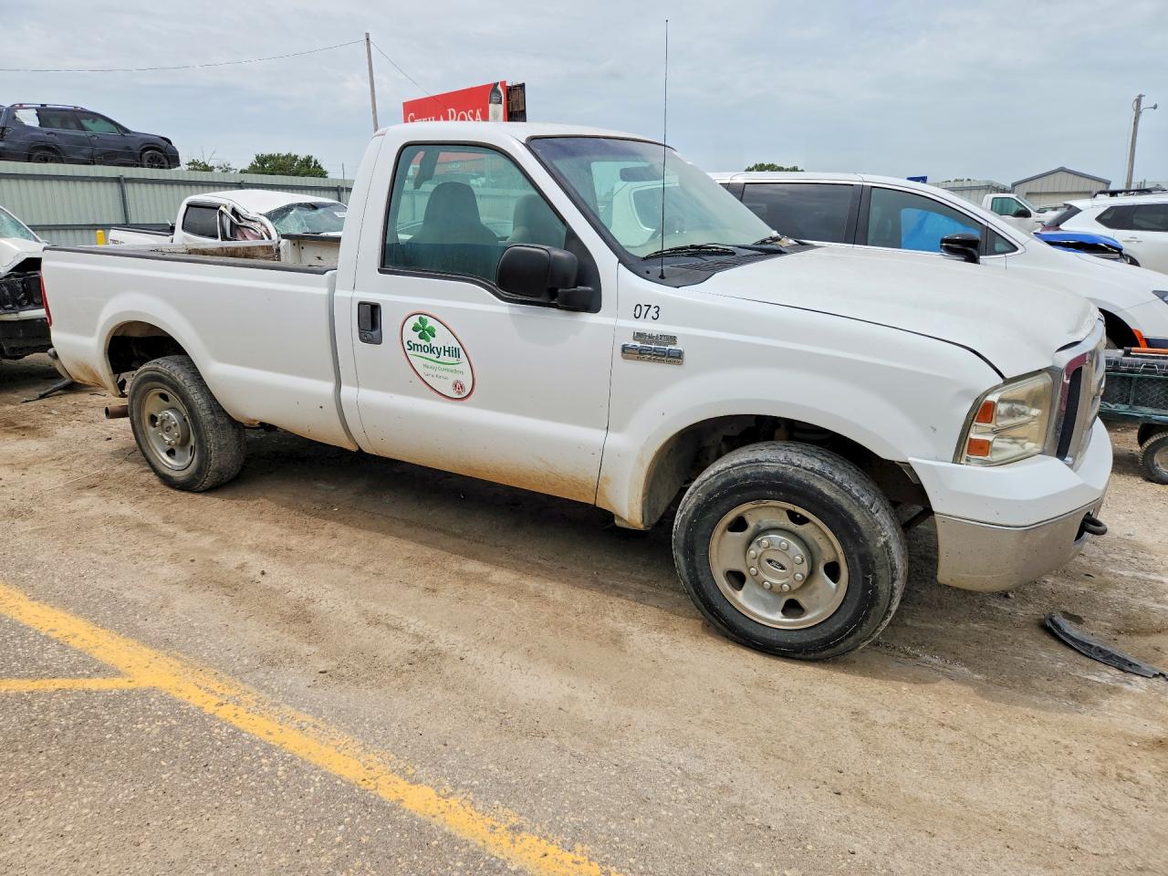 2007 Ford F250 Super Duty White vin: 1FTNF20537EB11988