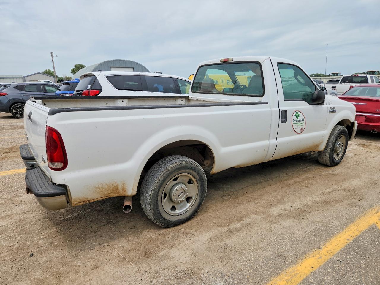2007 Ford F250 Super Duty White vin: 1FTNF20537EB11988