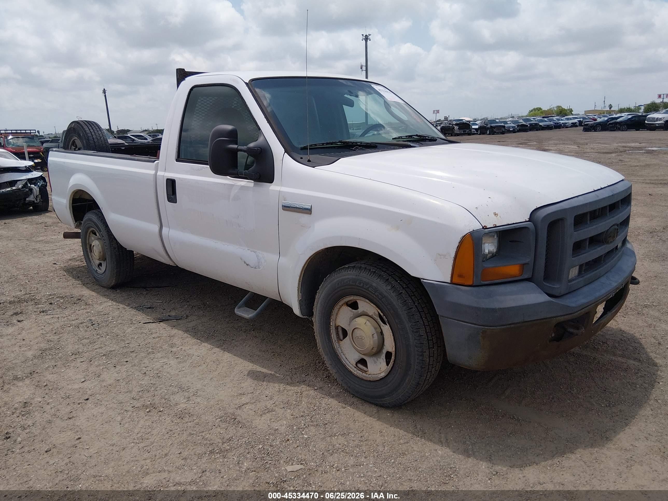 2005 Ford F-250 Xl/xlt White vin: 1FTNF20545EB33771