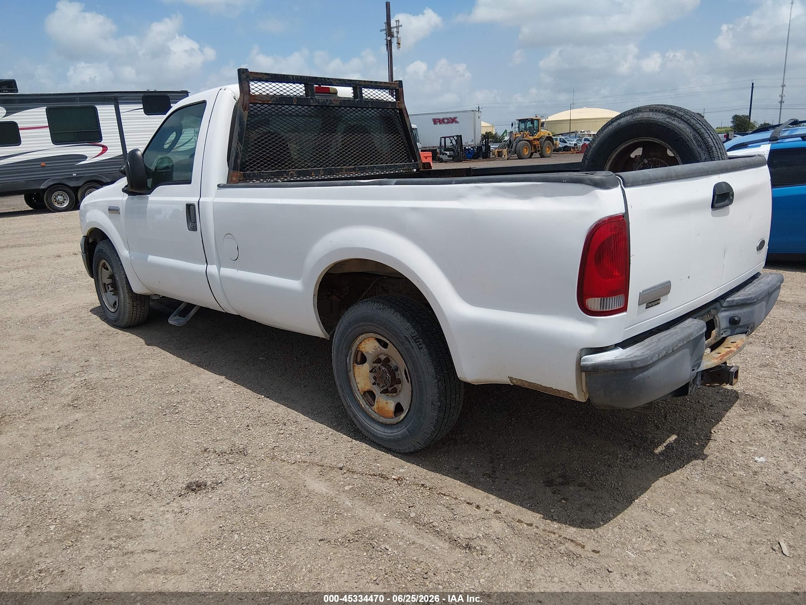 2005 Ford F-250 Xl/xlt White vin: 1FTNF20545EB33771
