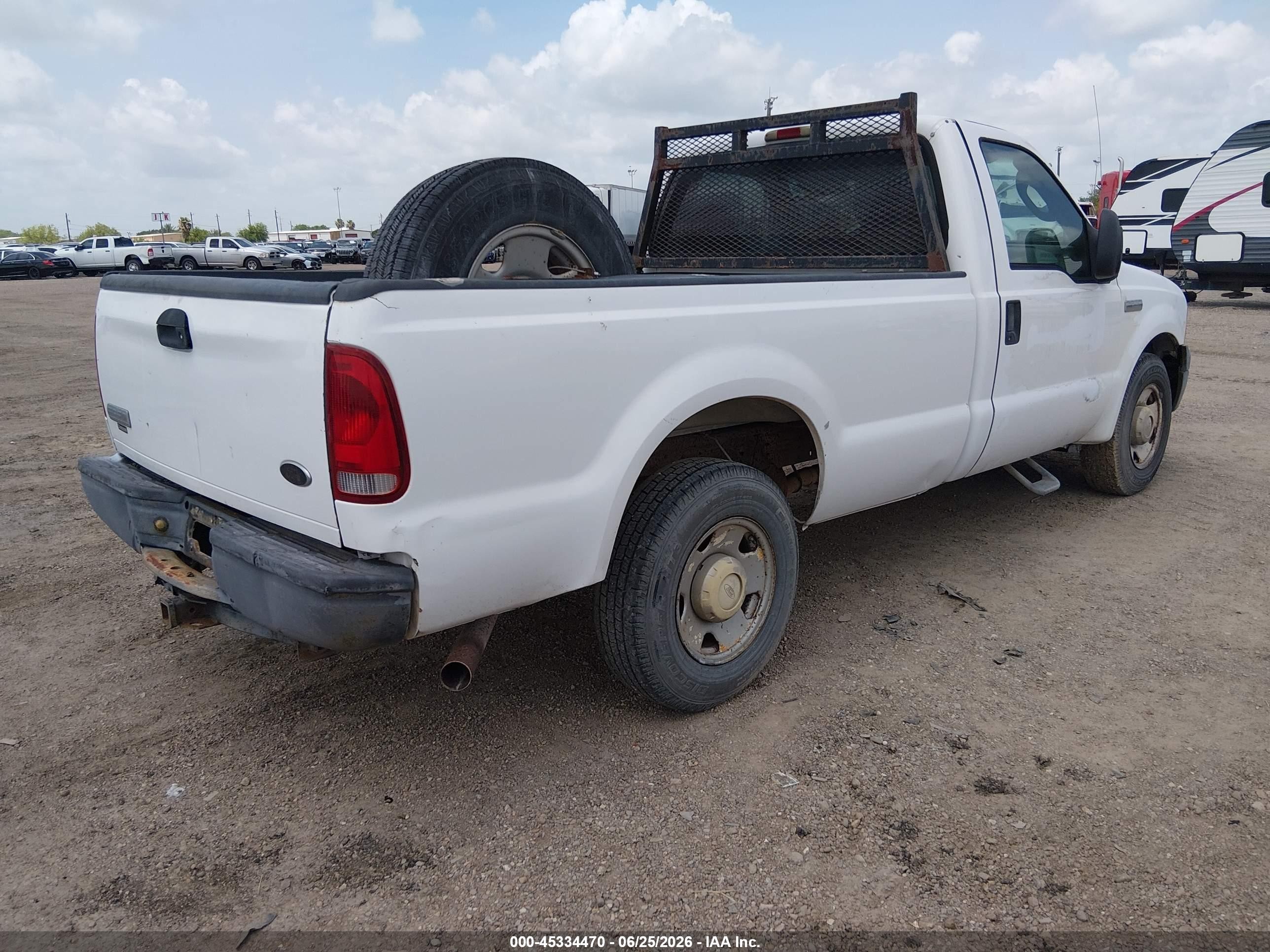 2005 Ford F-250 Xl/xlt White vin: 1FTNF20545EB33771