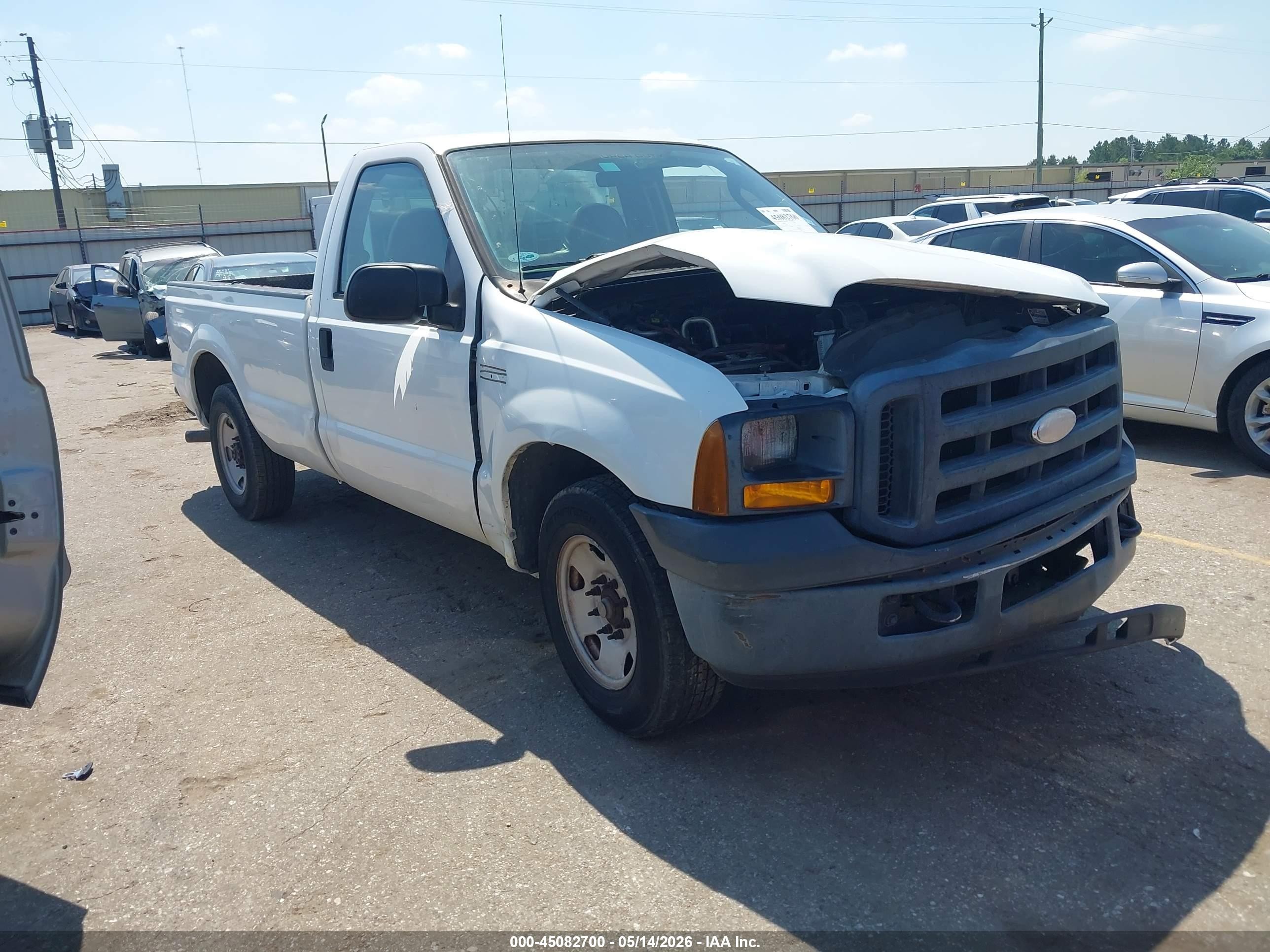 2006 Ford F-250 Xl/xlt White vin: 1FTNF20546EC89956