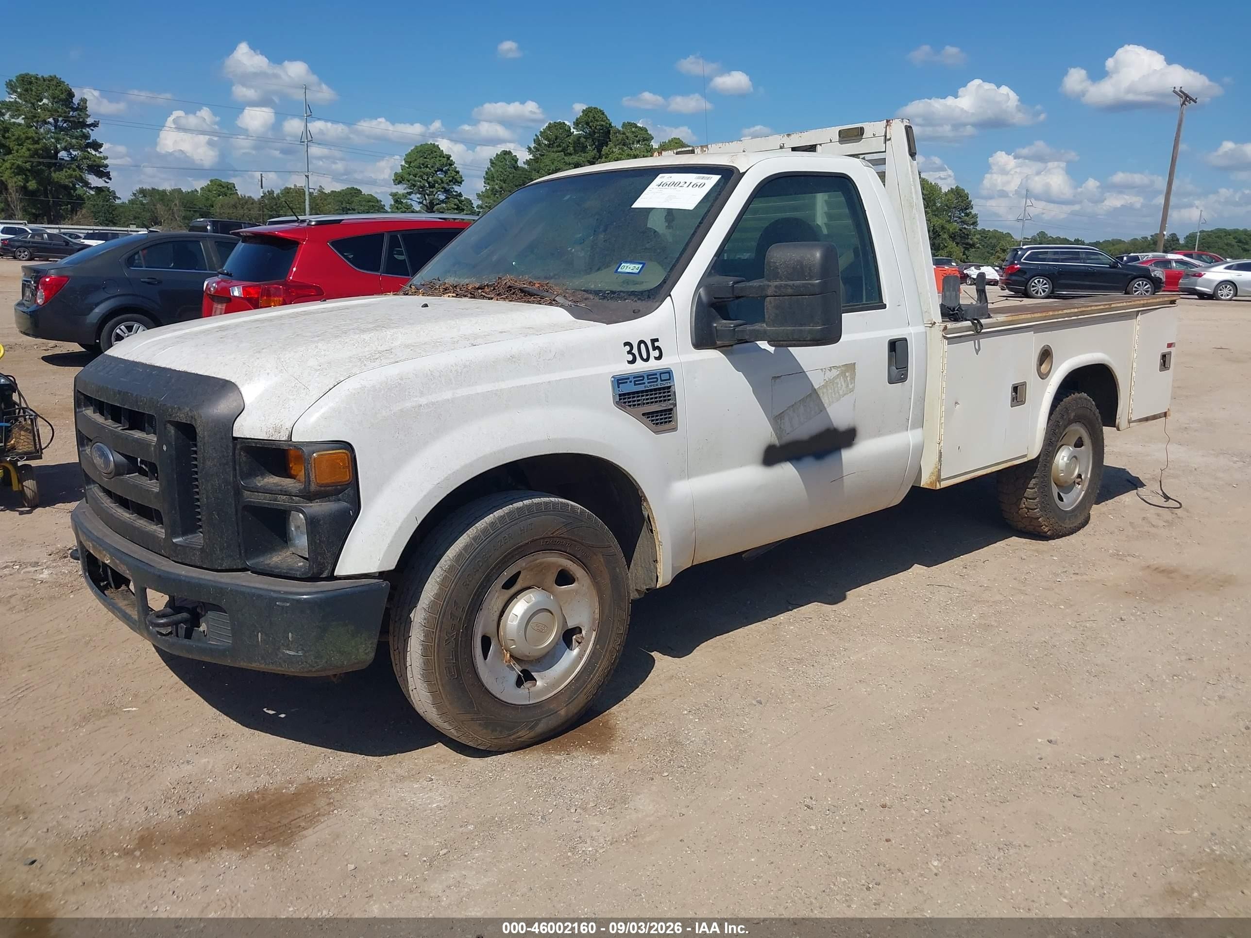 2008 Ford F-250 Xl/xlt White vin: 1FTNF20548EC86798