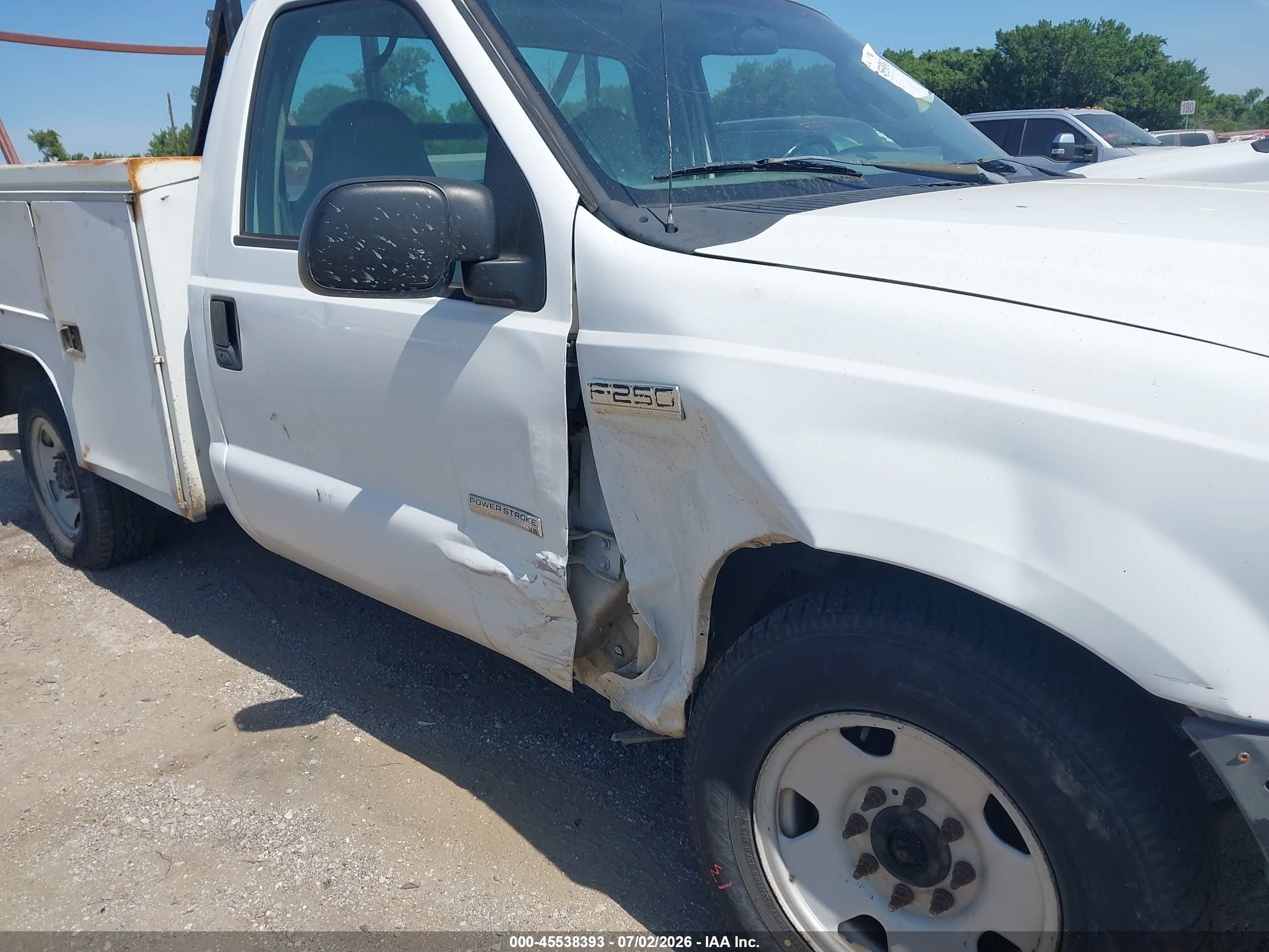 2006 Ford F-250 Xl/xlt Белый vin: 1FTNF20556EC34559
