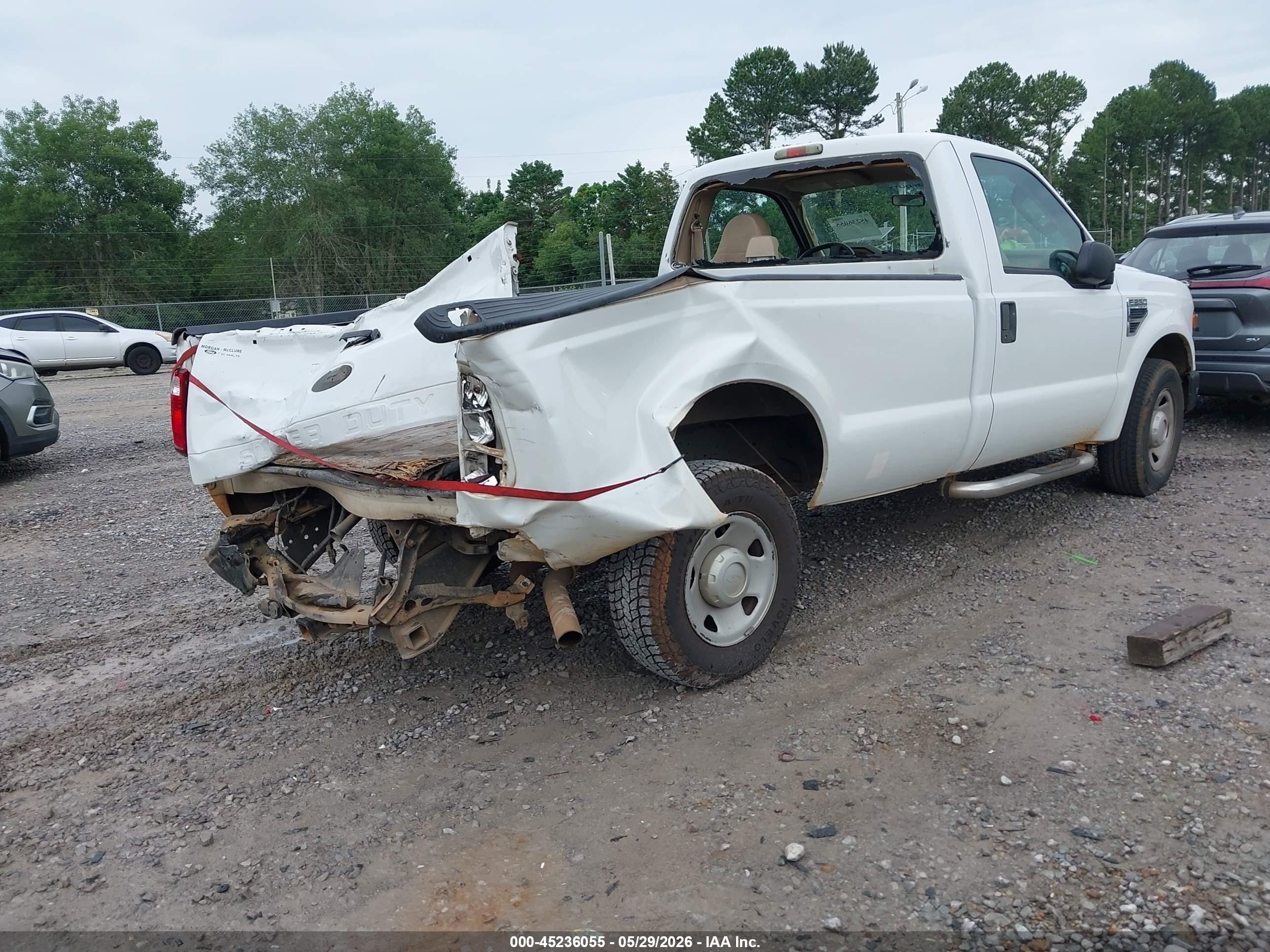 2008 Ford F-250 Xl/xlt White vin: 1FTNF20568ED19560