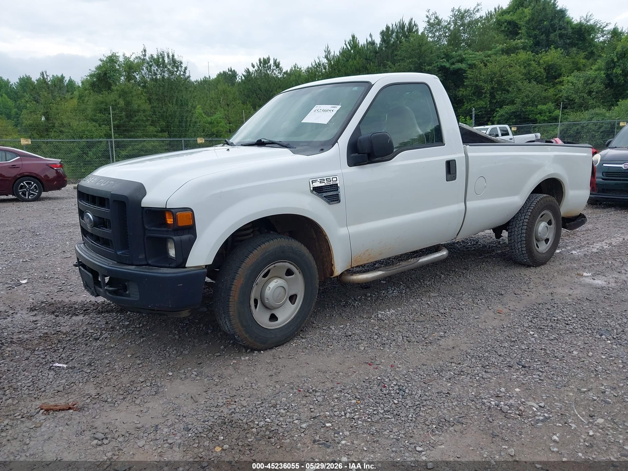 2008 Ford F-250 Xl/xlt White vin: 1FTNF20568ED19560