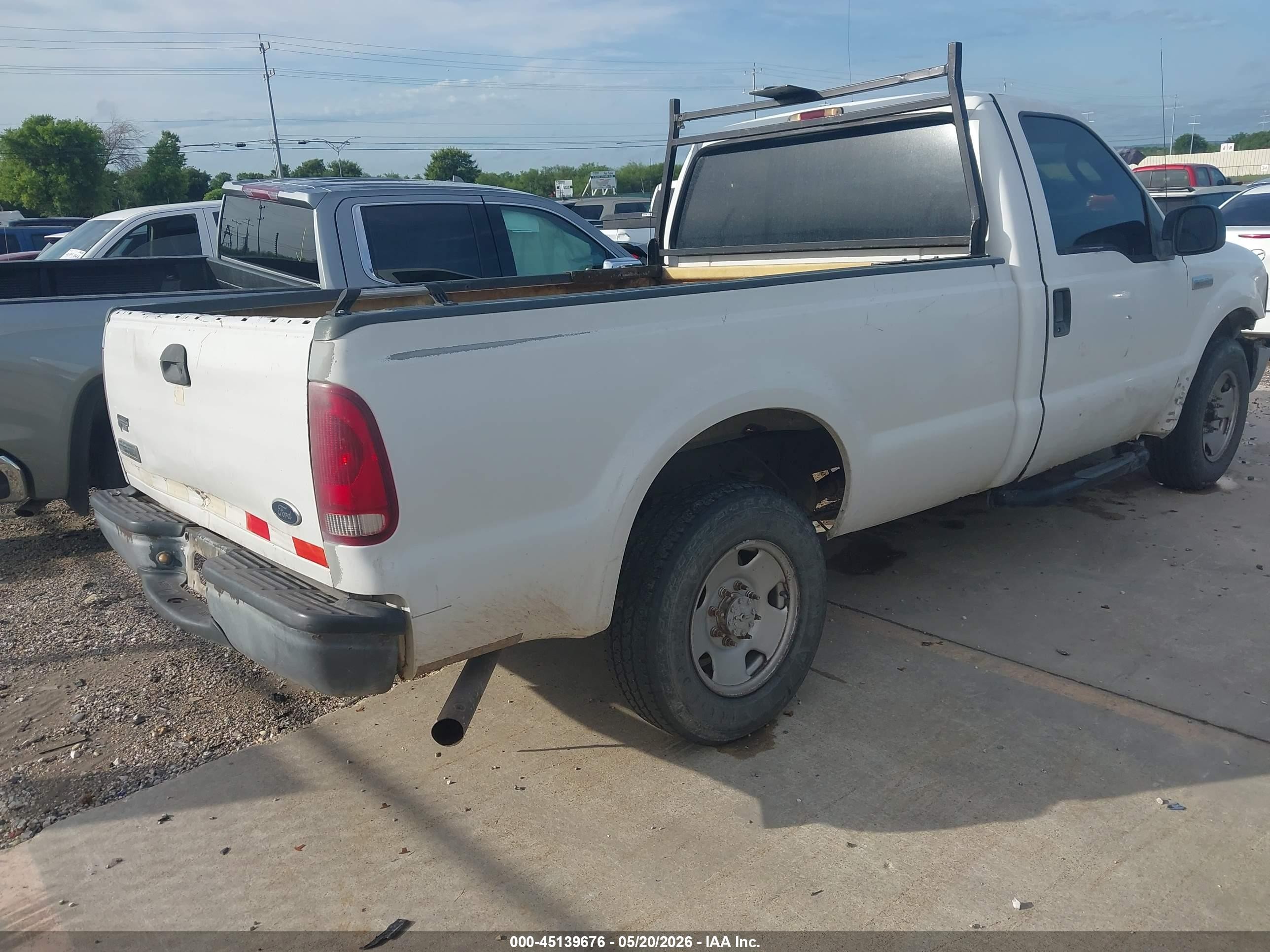 2006 Ford F-250 Xl/xlt White vin: 1FTNF20576EC24714