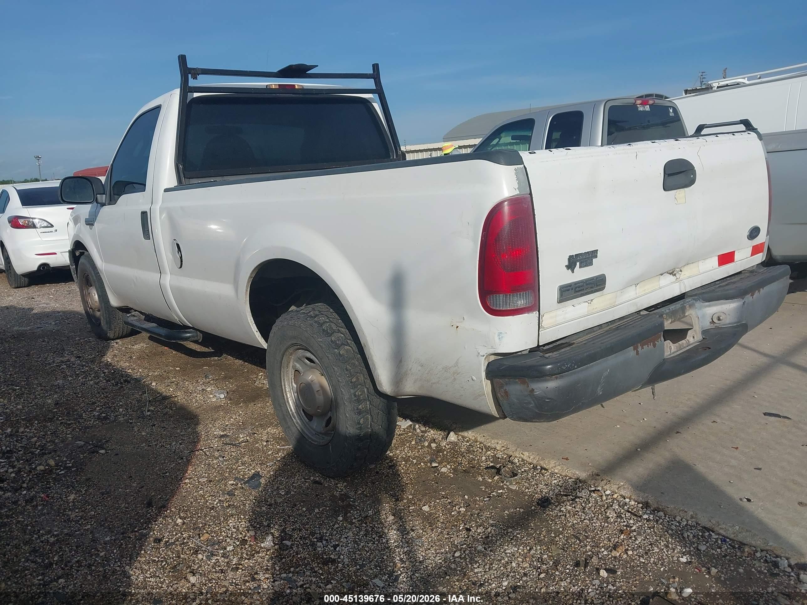 2006 Ford F-250 Xl/xlt White vin: 1FTNF20576EC24714