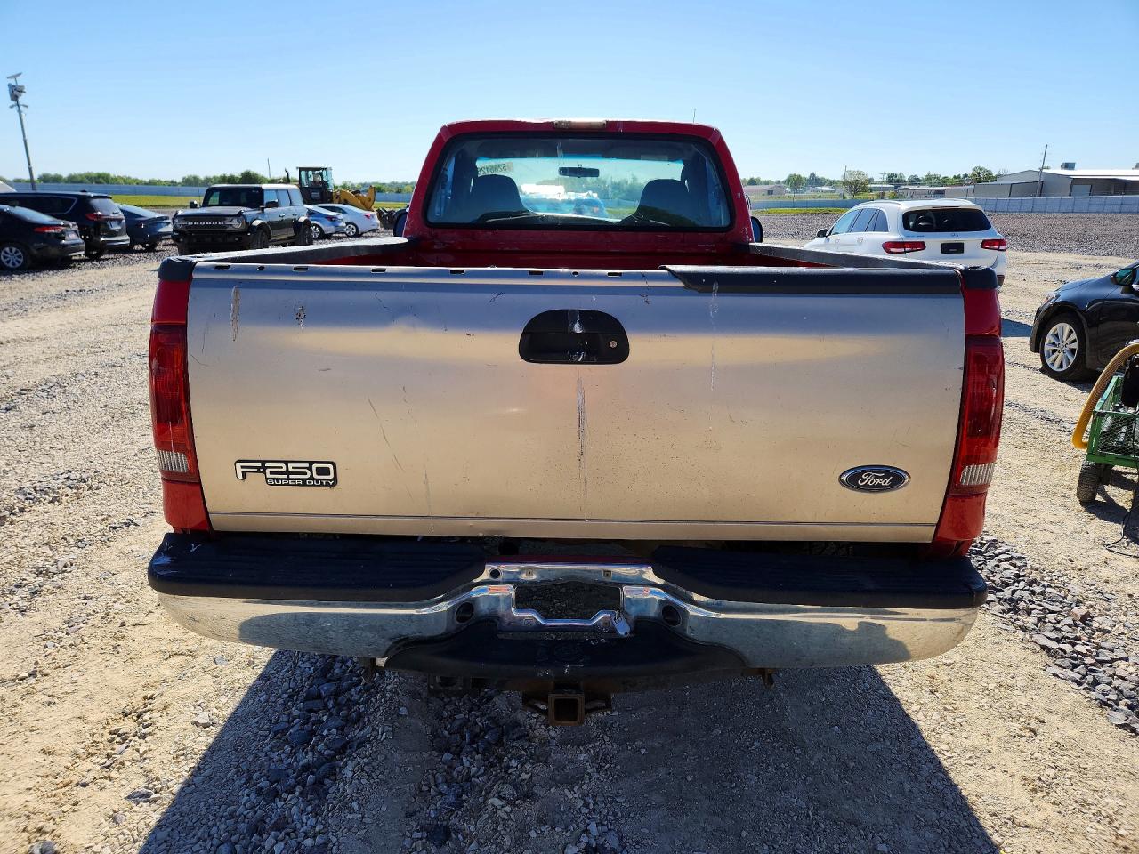 2007 Ford F250 Super Duty Red vin: 1FTNF20577EA84441